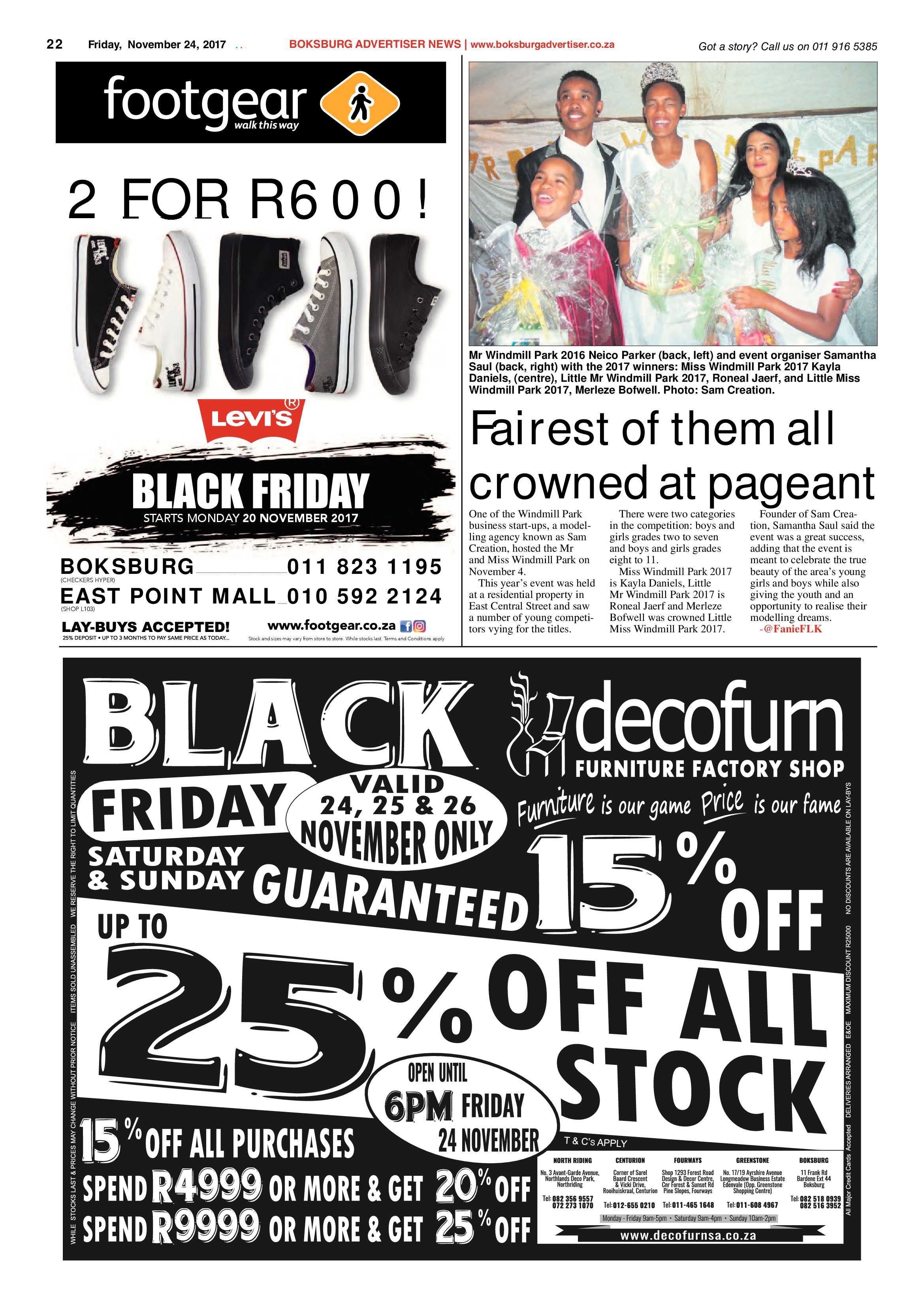 Boksburg Advertiser 21 November 2017 page 22