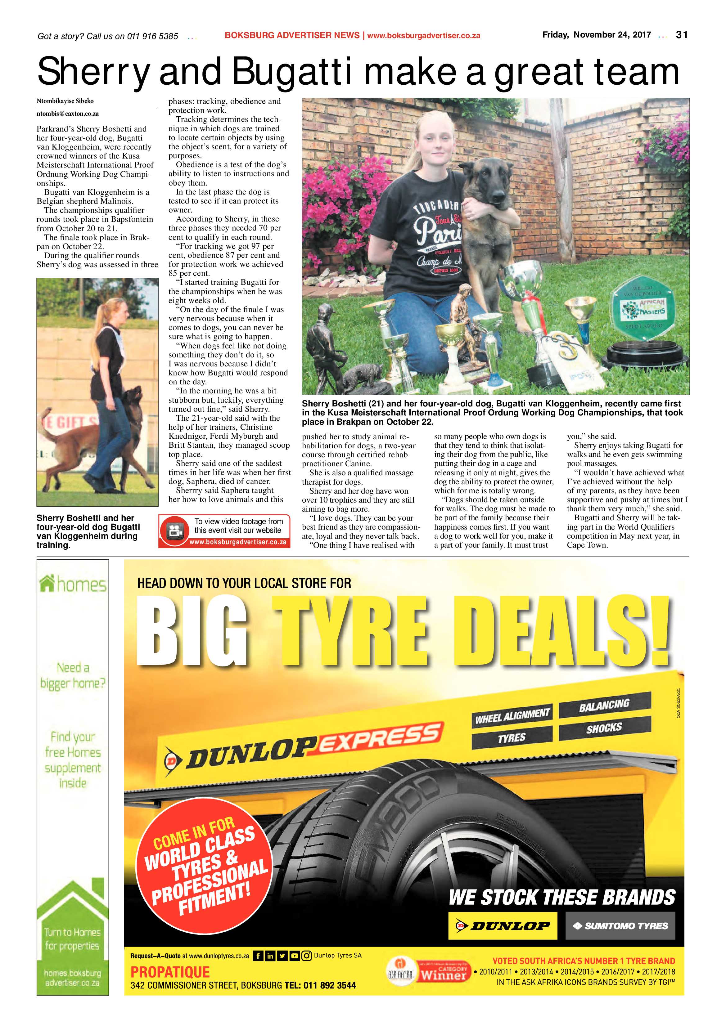 Boksburg Advertiser 21 November 2017 page 31