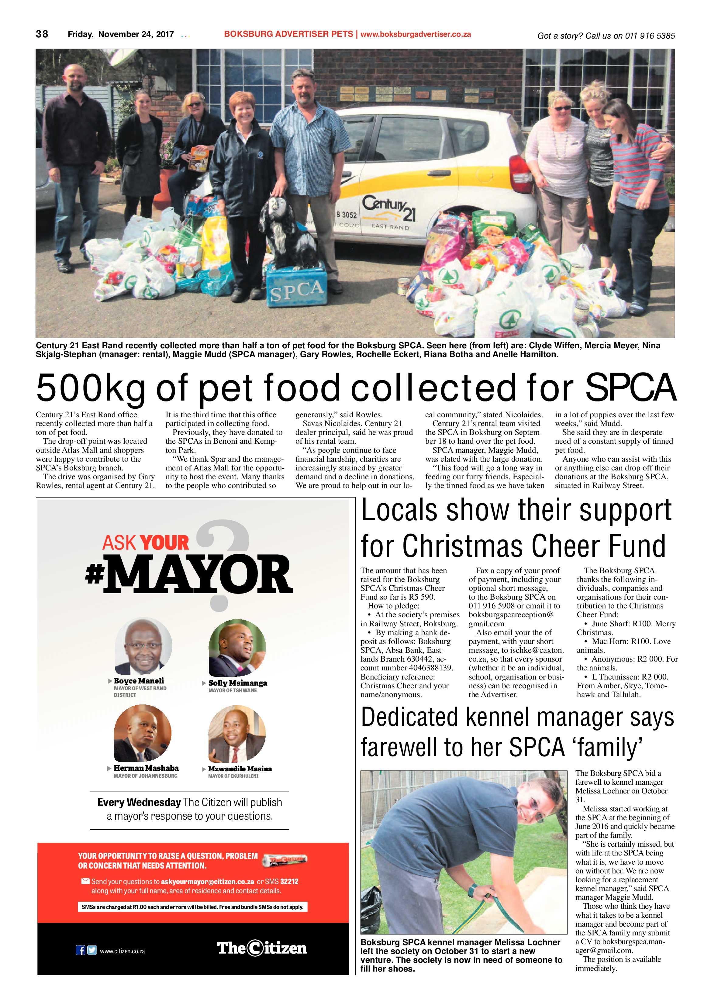 Boksburg Advertiser 21 November 2017 page 38