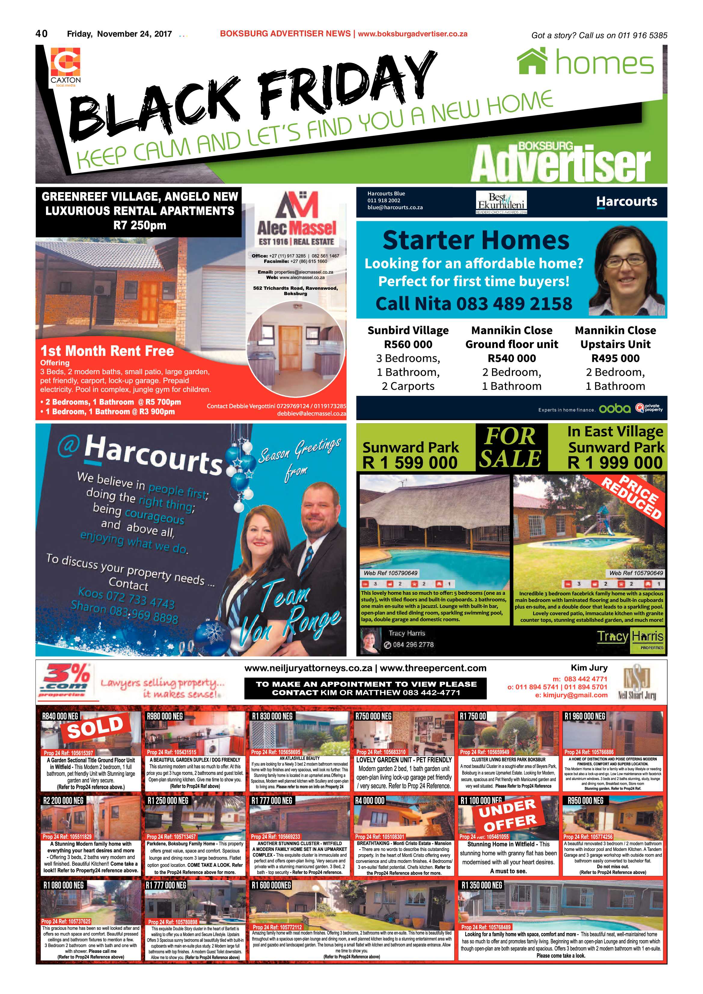 Boksburg Advertiser 21 November 2017 page 40