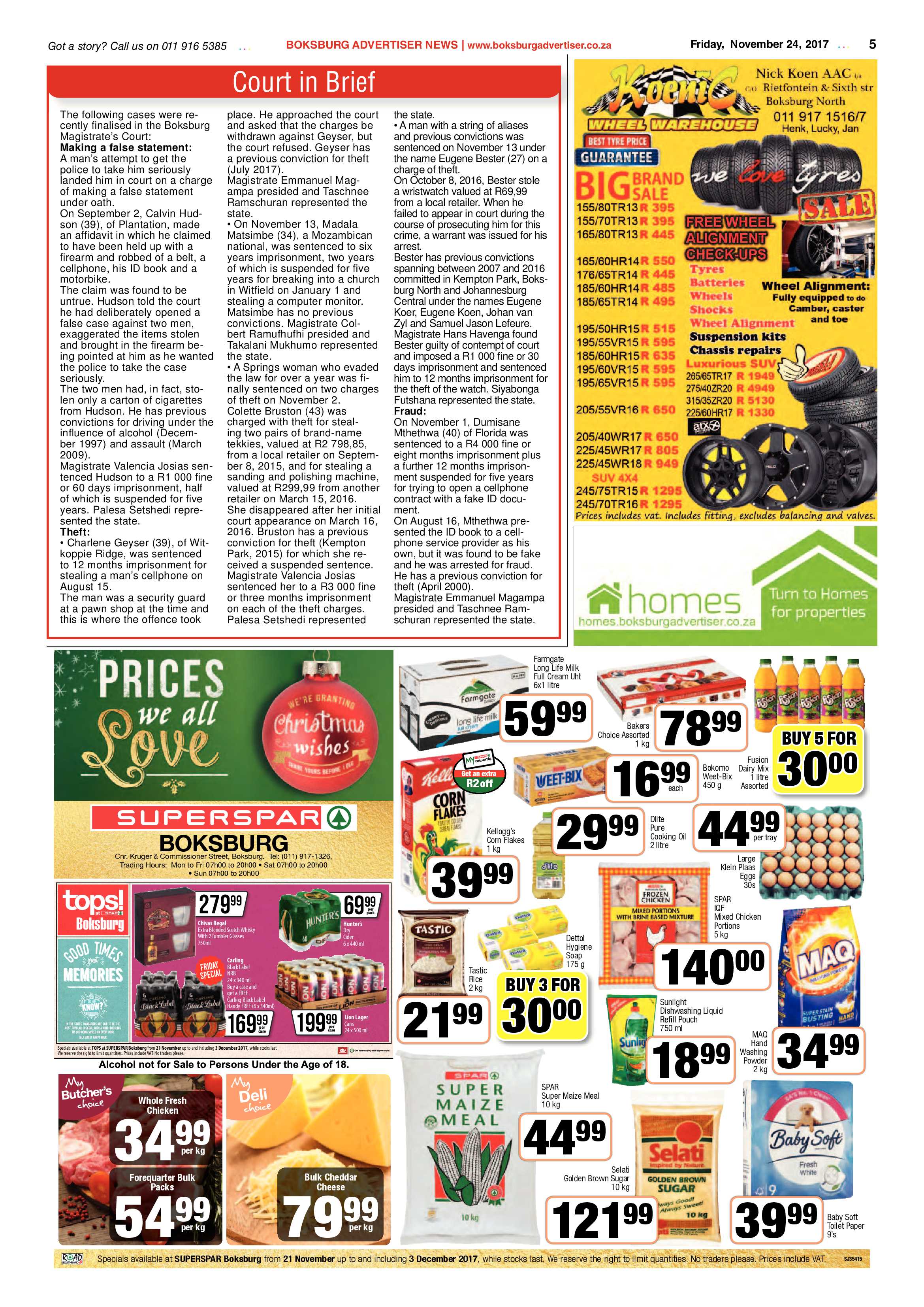 Boksburg Advertiser 21 November 2017 page 5