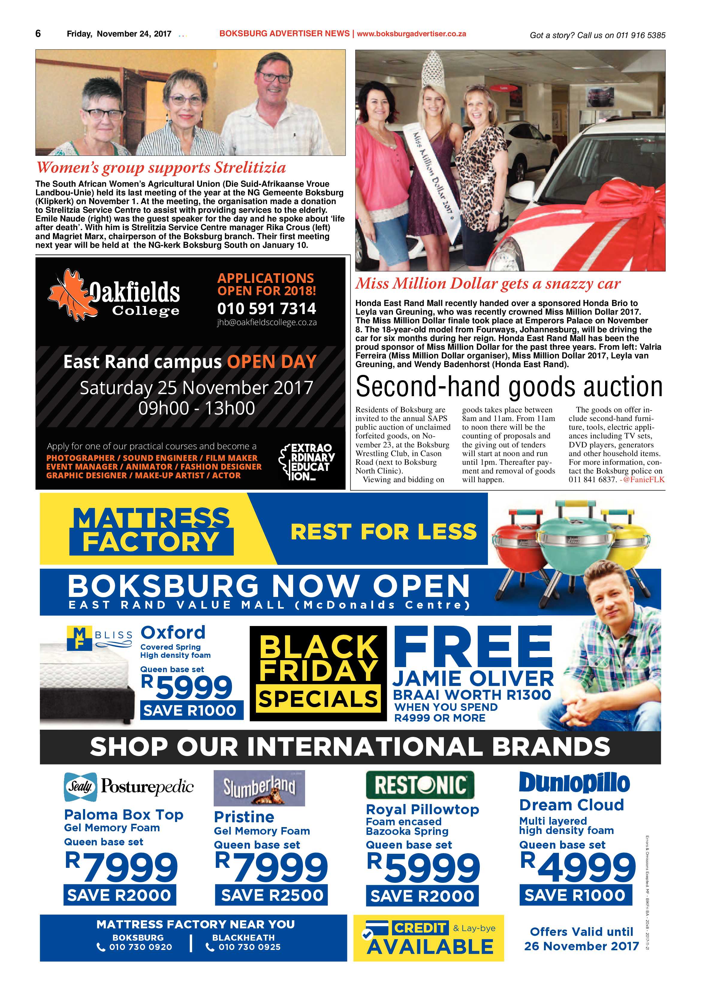 Boksburg Advertiser 21 November 2017 page 6