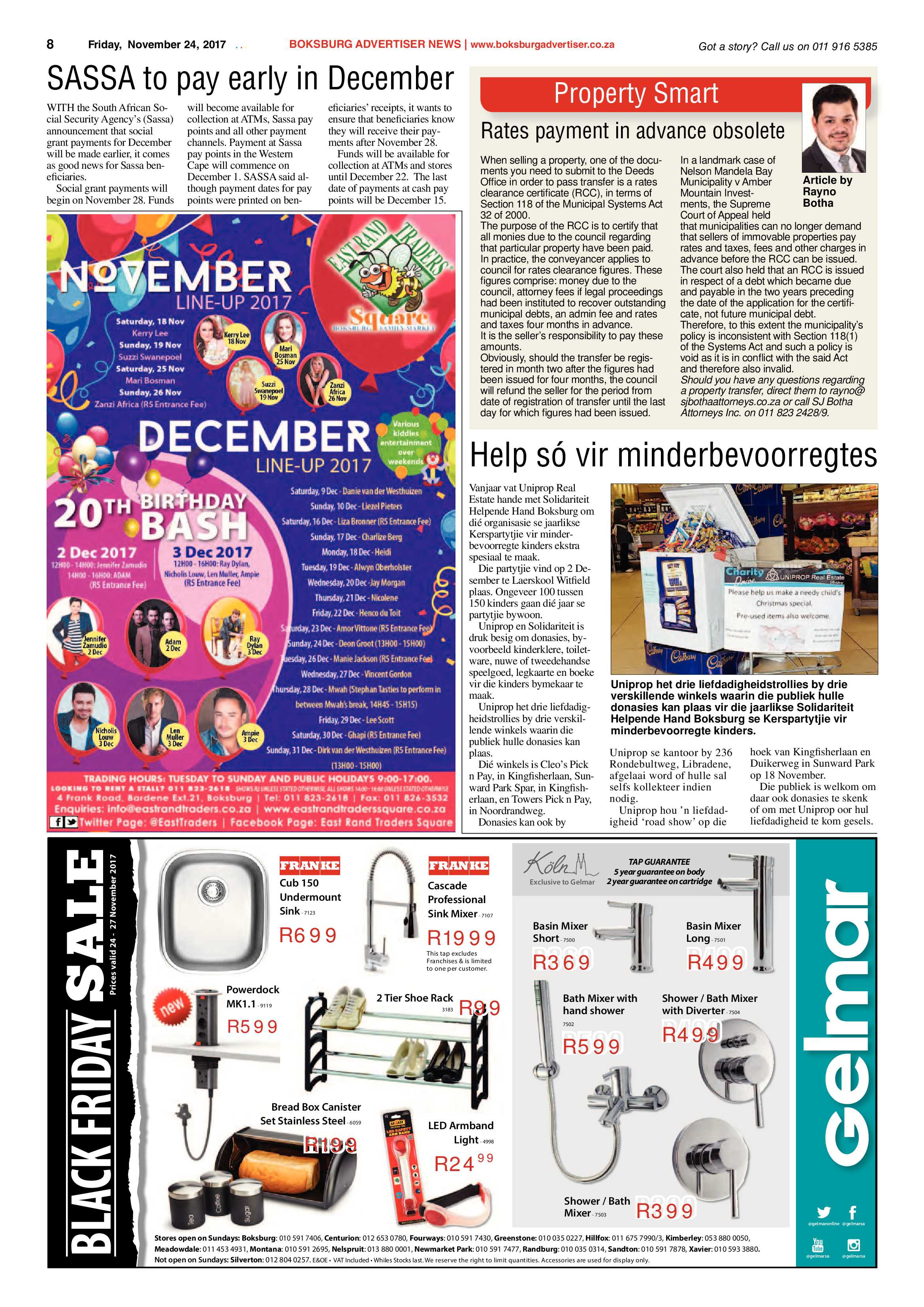 Boksburg Advertiser 21 November 2017 page 8