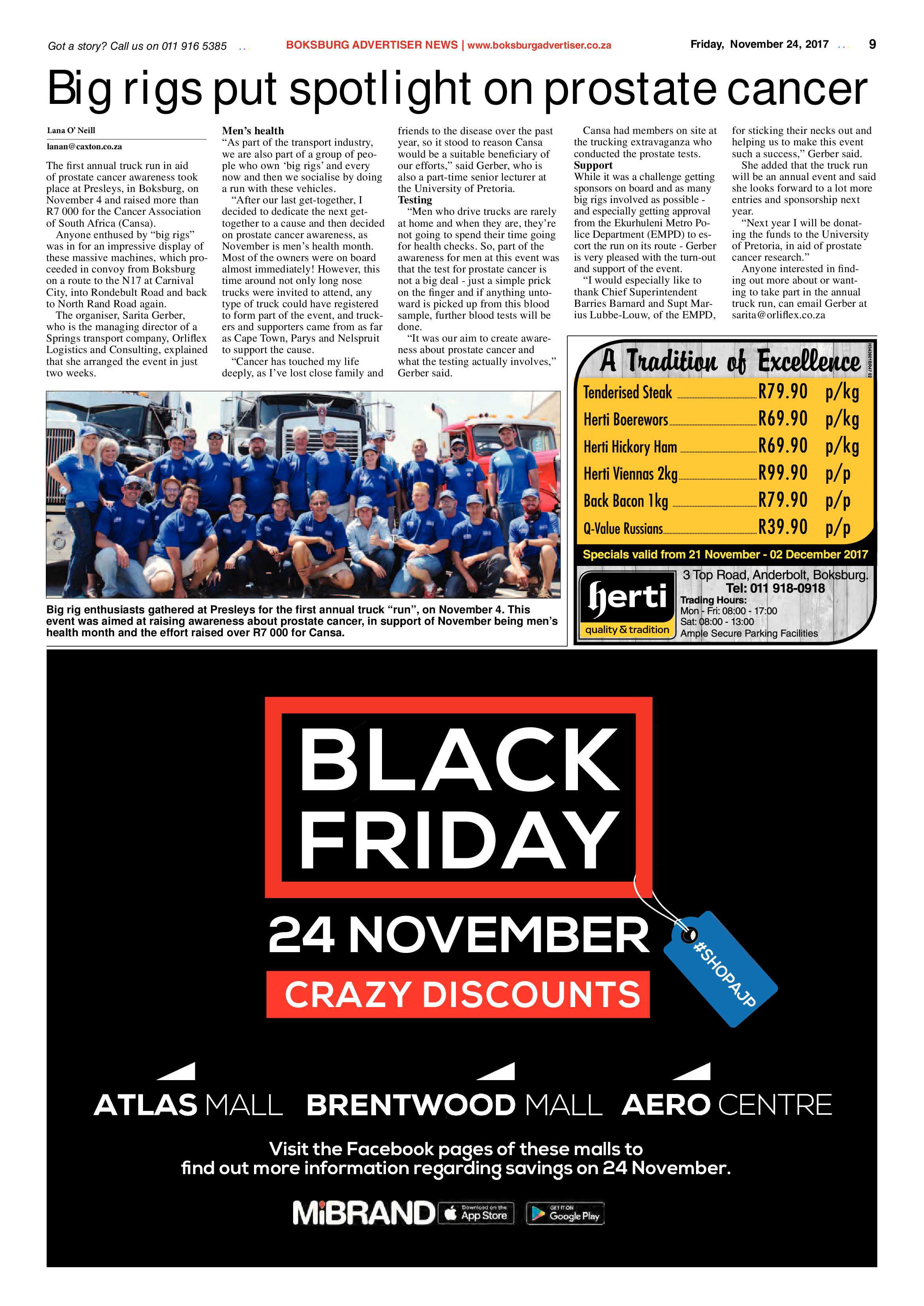 Boksburg Advertiser 21 November 2017 page 9