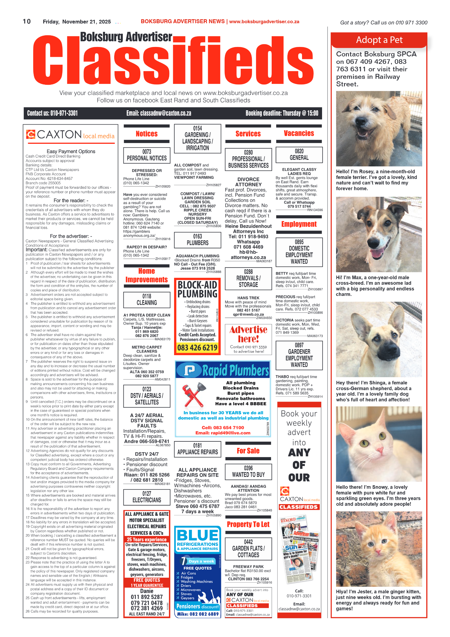 Boksburg Advertiser 21 November 2025 page 10