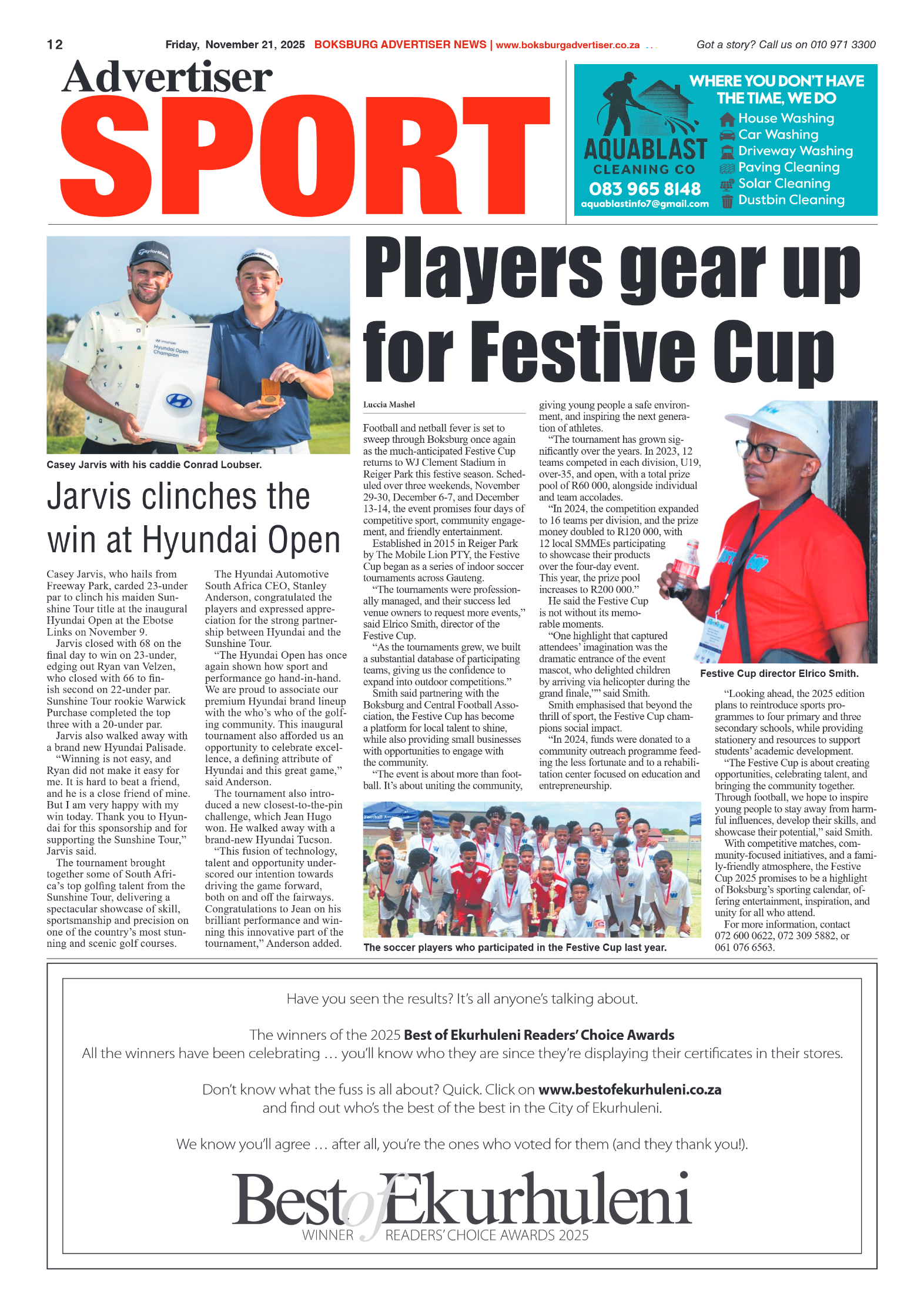 Boksburg Advertiser 21 November 2025 page 12