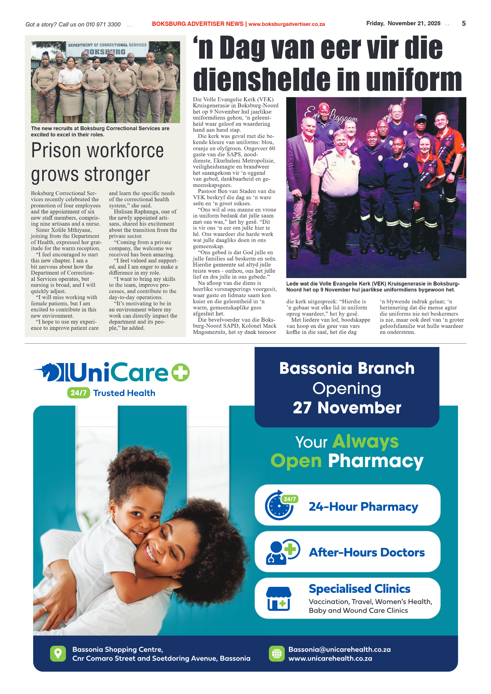 Boksburg Advertiser 21 November 2025 page 5