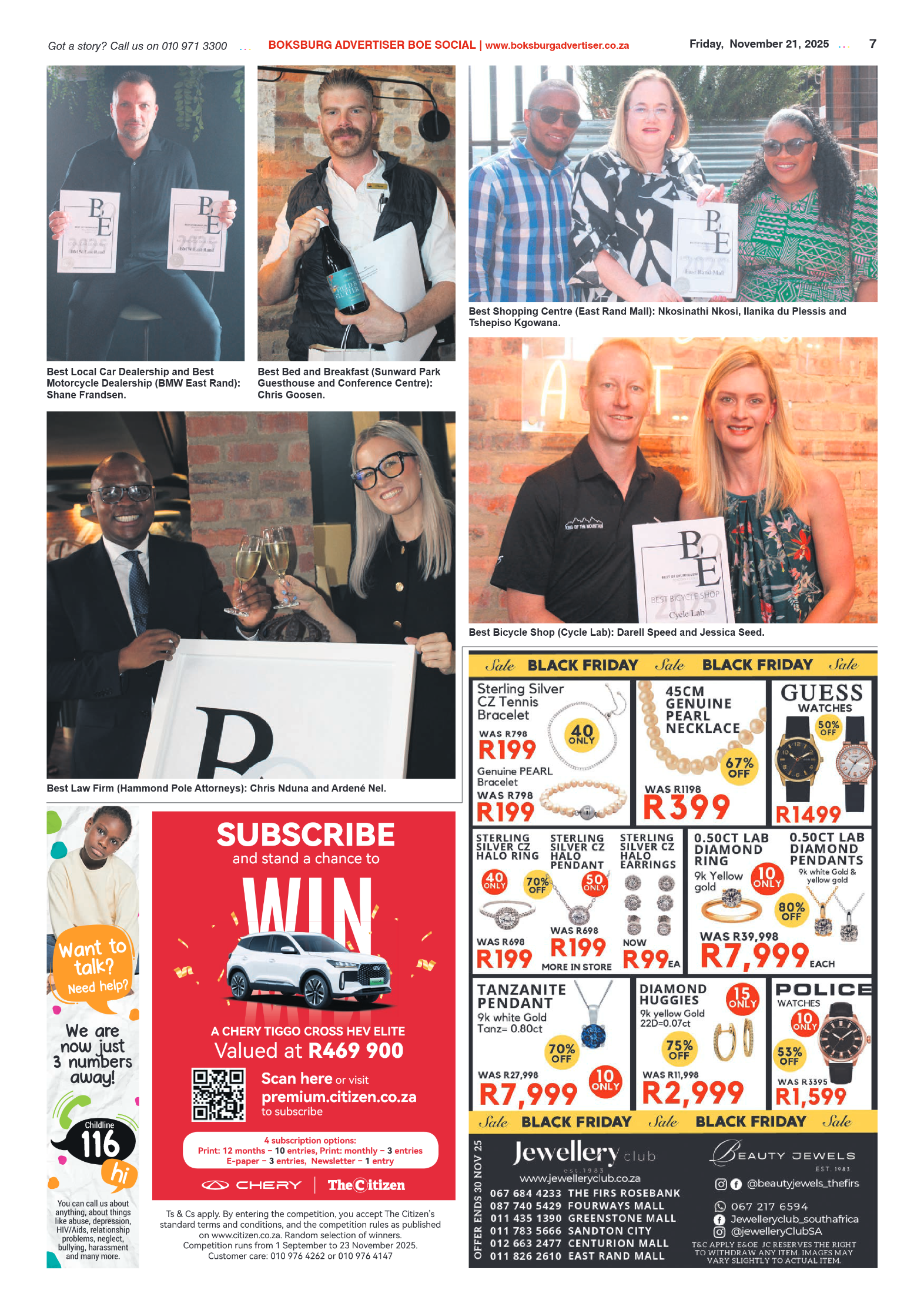 Boksburg Advertiser 21 November 2025 page 7