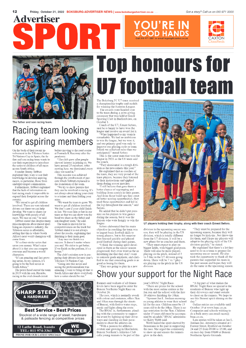 Boksburg Advertiser 21 October 2022 page 12