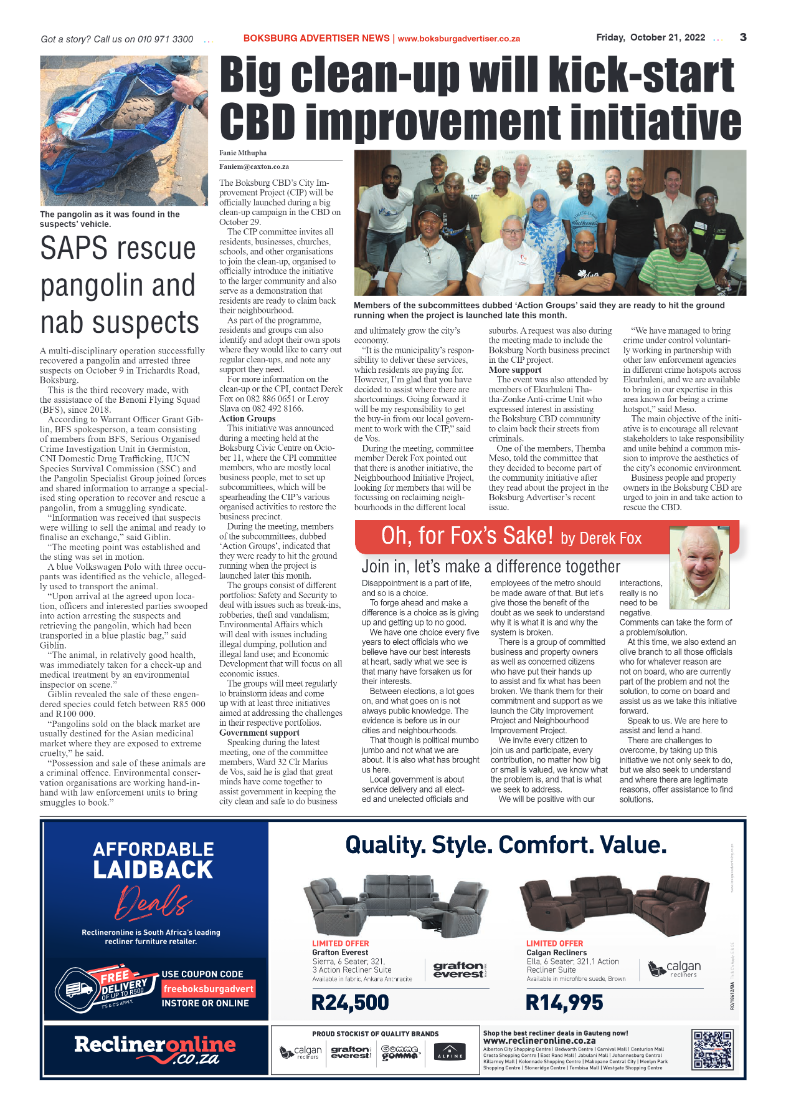 Boksburg Advertiser 21 October 2022 page 3