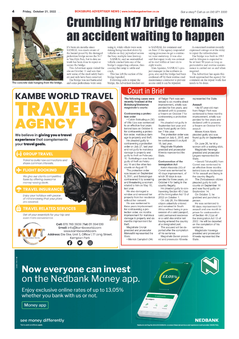 Boksburg Advertiser 21 October 2022 page 4