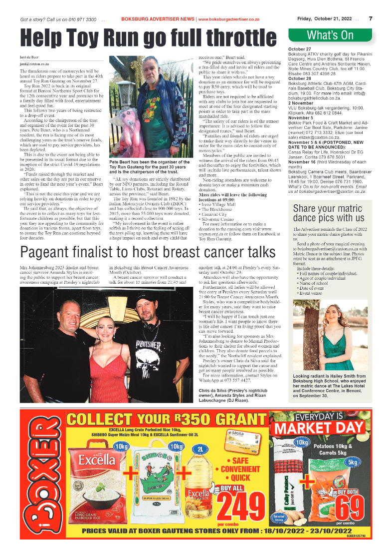 Boksburg Advertiser 21 October 2022 page 7