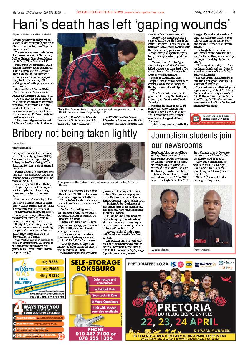 Boksburg Advertiser 22 April 2022 page 3