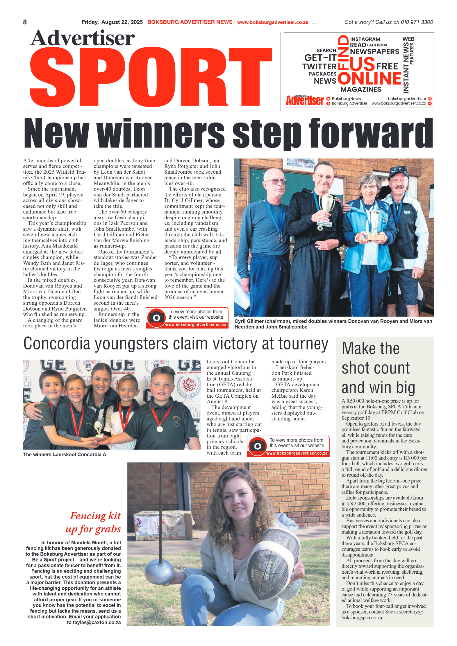Boksburg Advertiser 22 August 2025 page 8