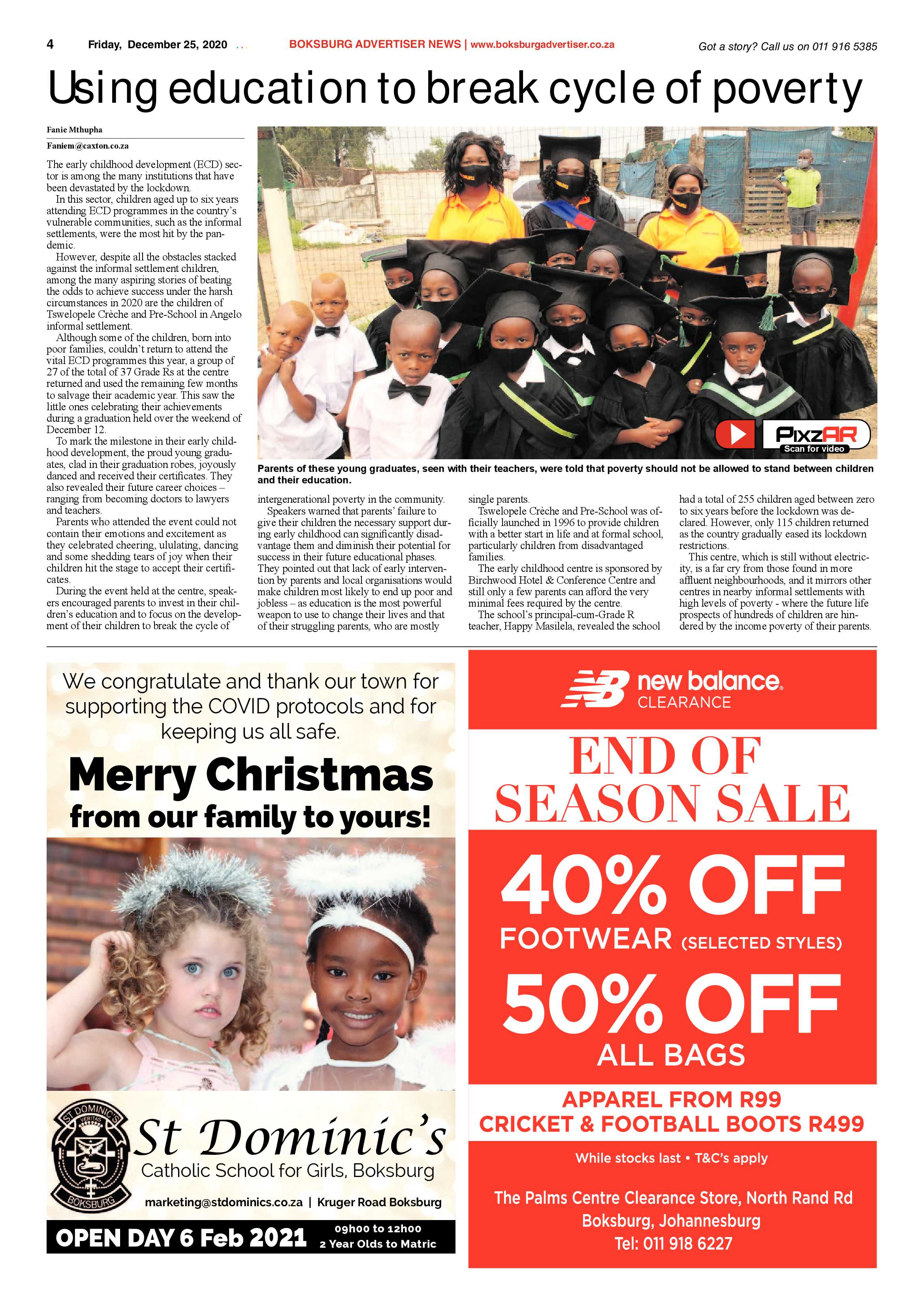 Boksburg Advertiser 22 December  2020 page 4