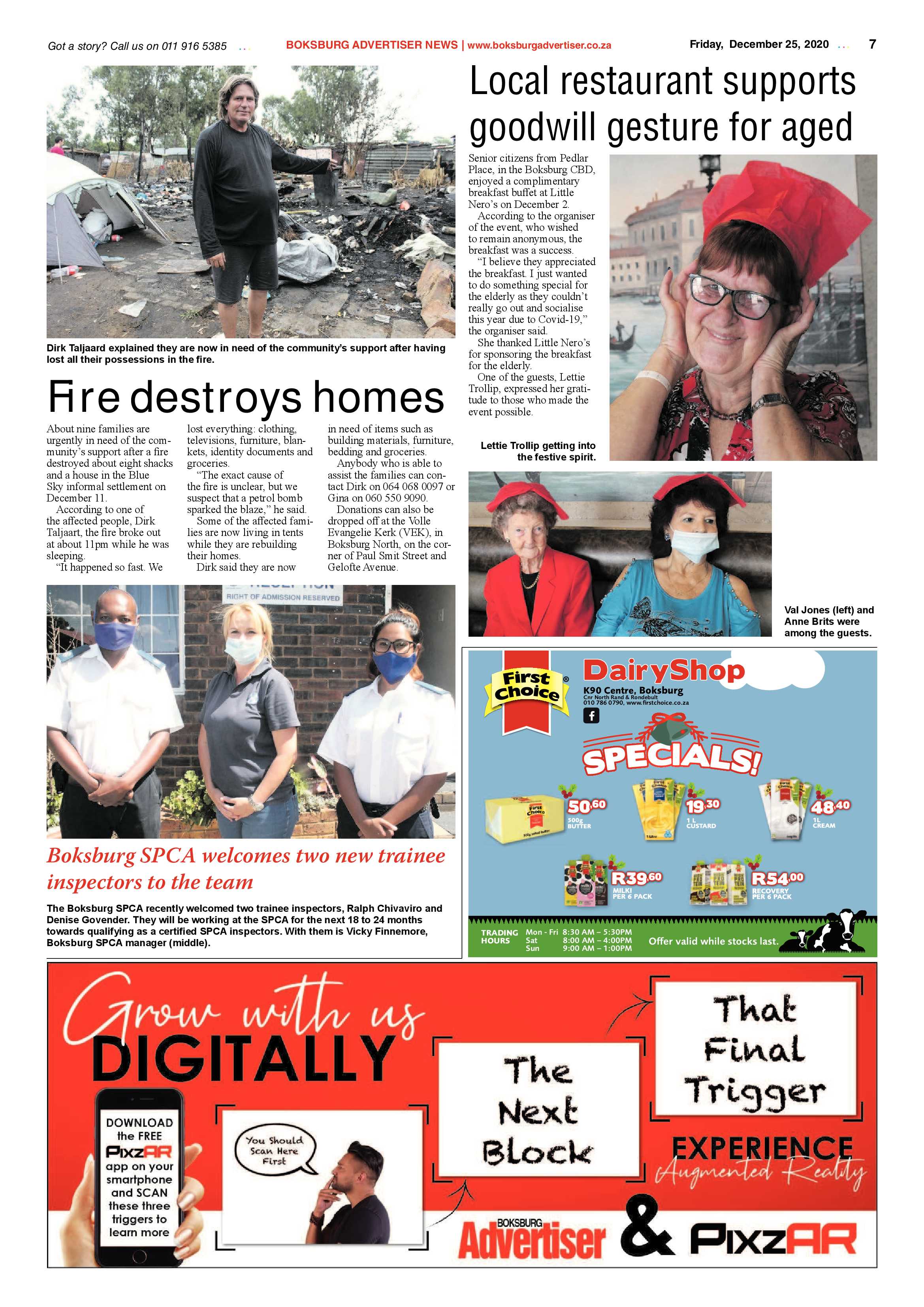Boksburg Advertiser 22 December  2020 page 7