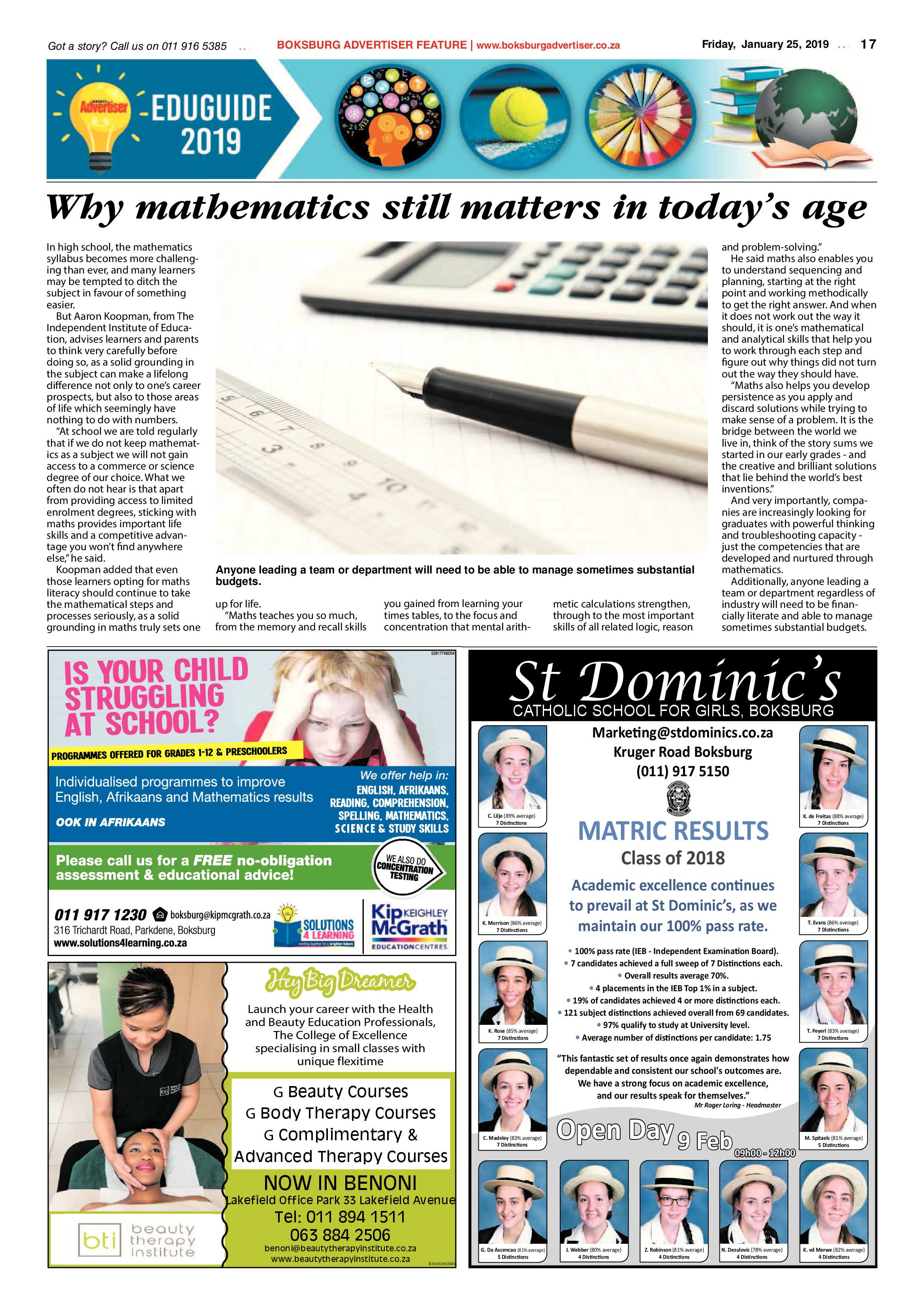 Boksburg Advertiser 22 January 2019 page 17