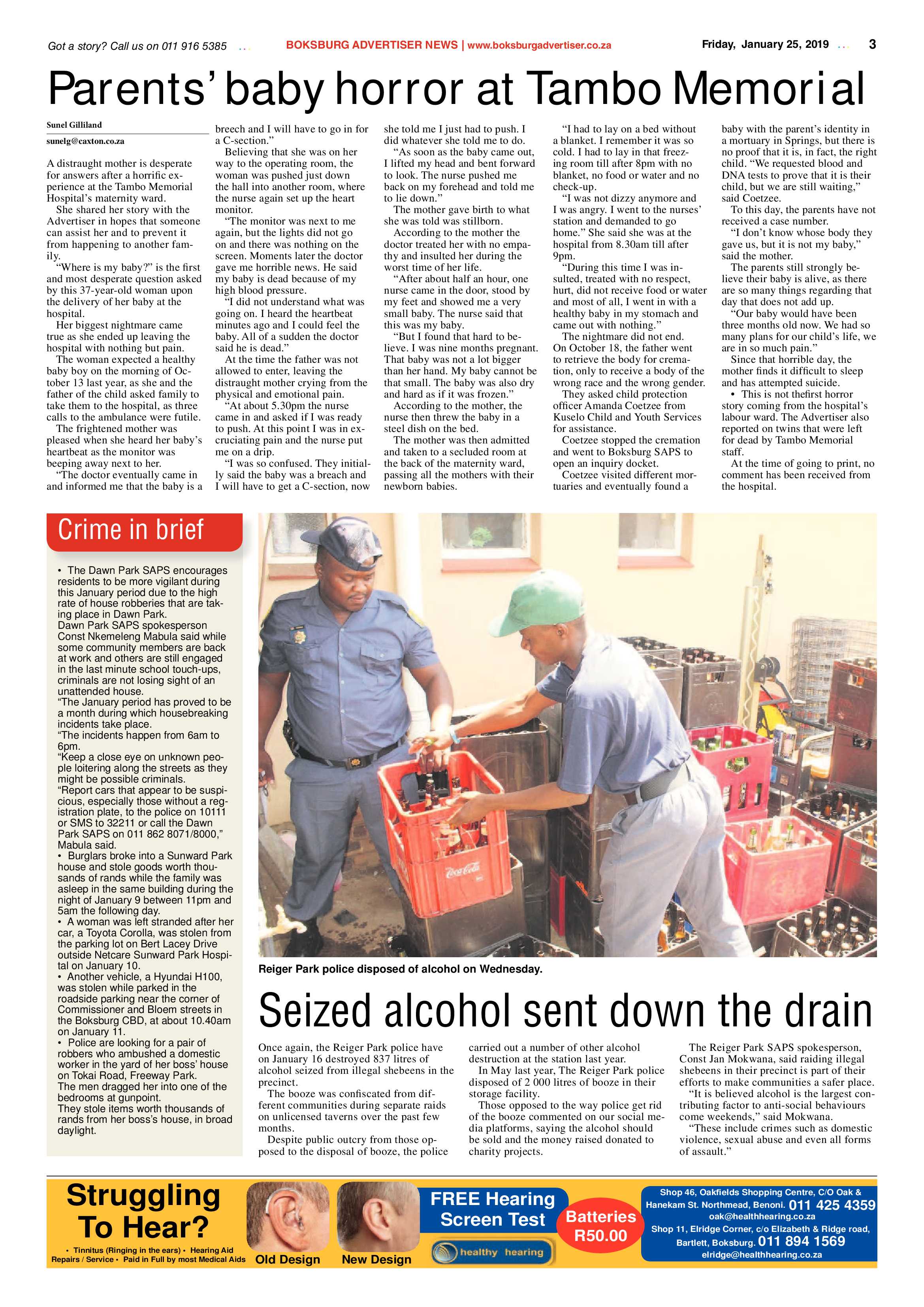 Boksburg Advertiser 22 January 2019 page 3