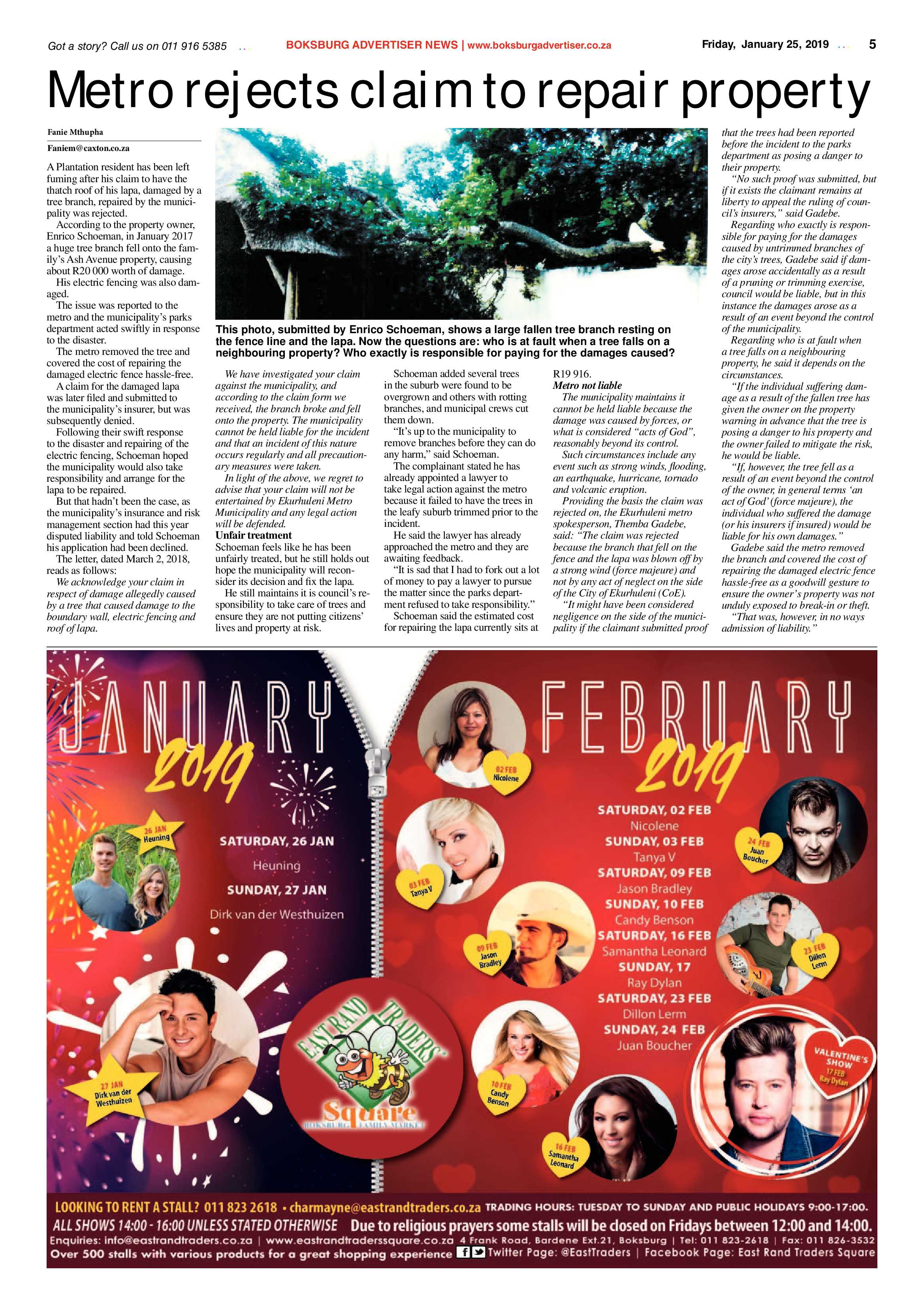 Boksburg Advertiser 22 January 2019 page 5
