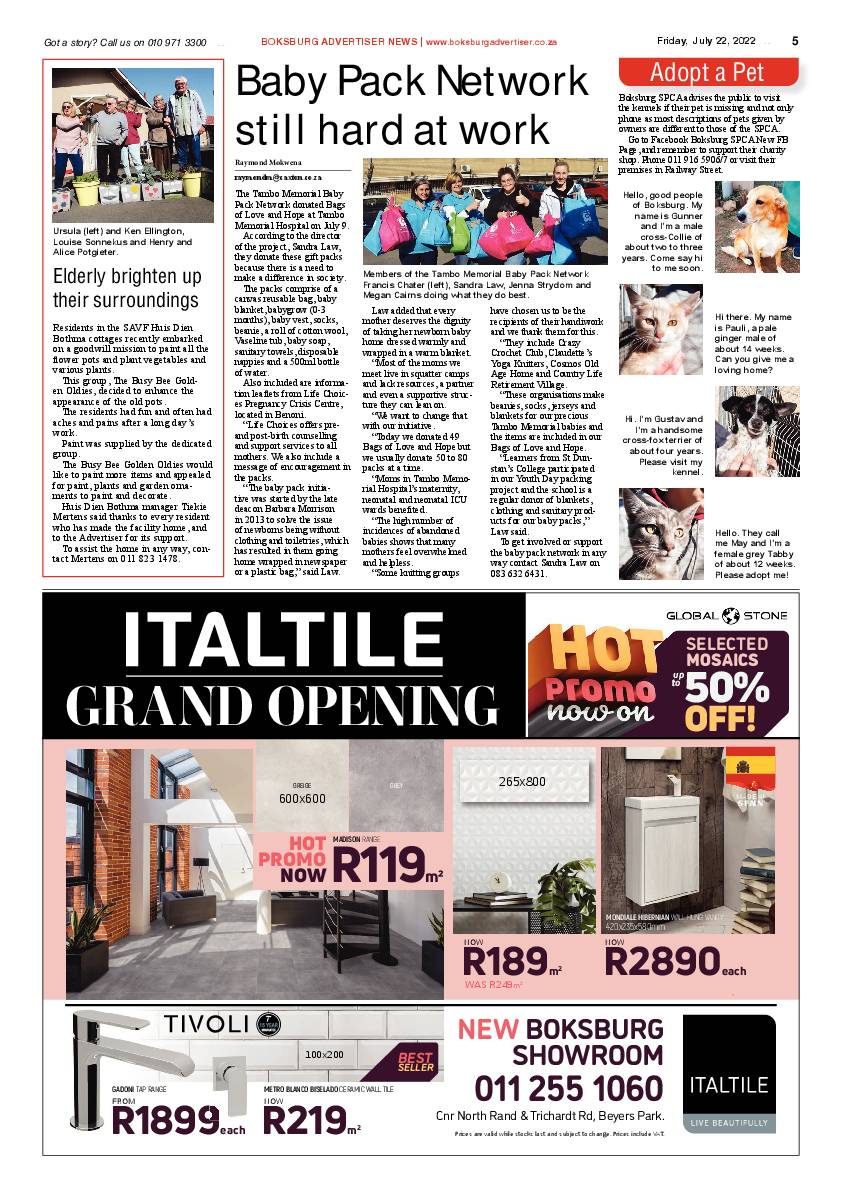 Boksburg Advertiser 22 July 2022 page 5
