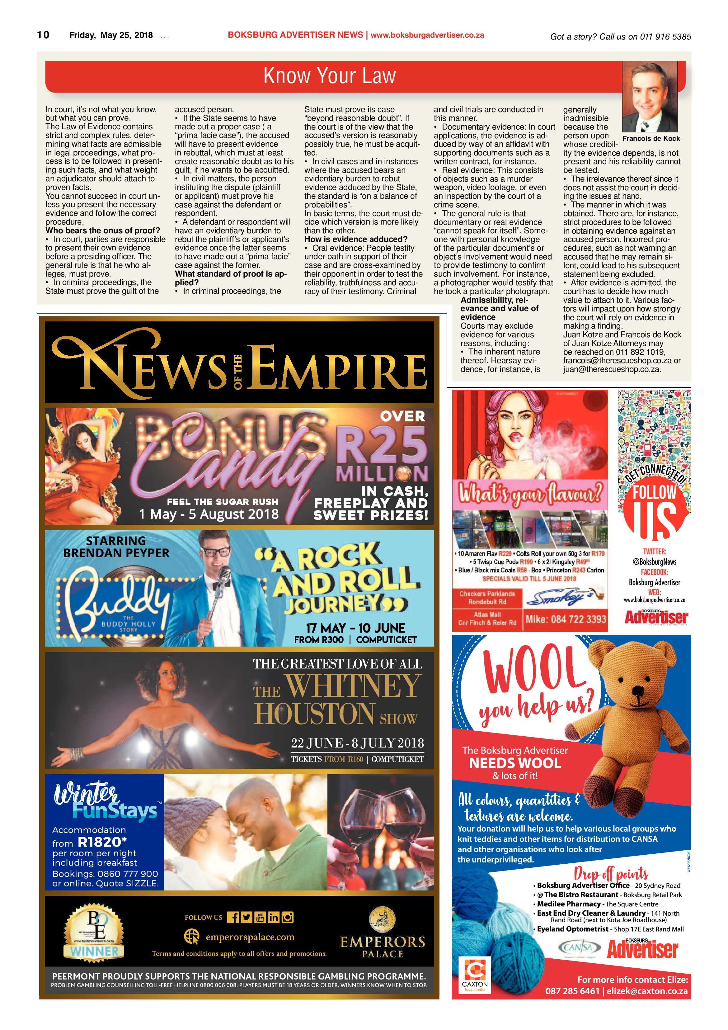 Boksburg Advertiser 22 May 2015 page 10