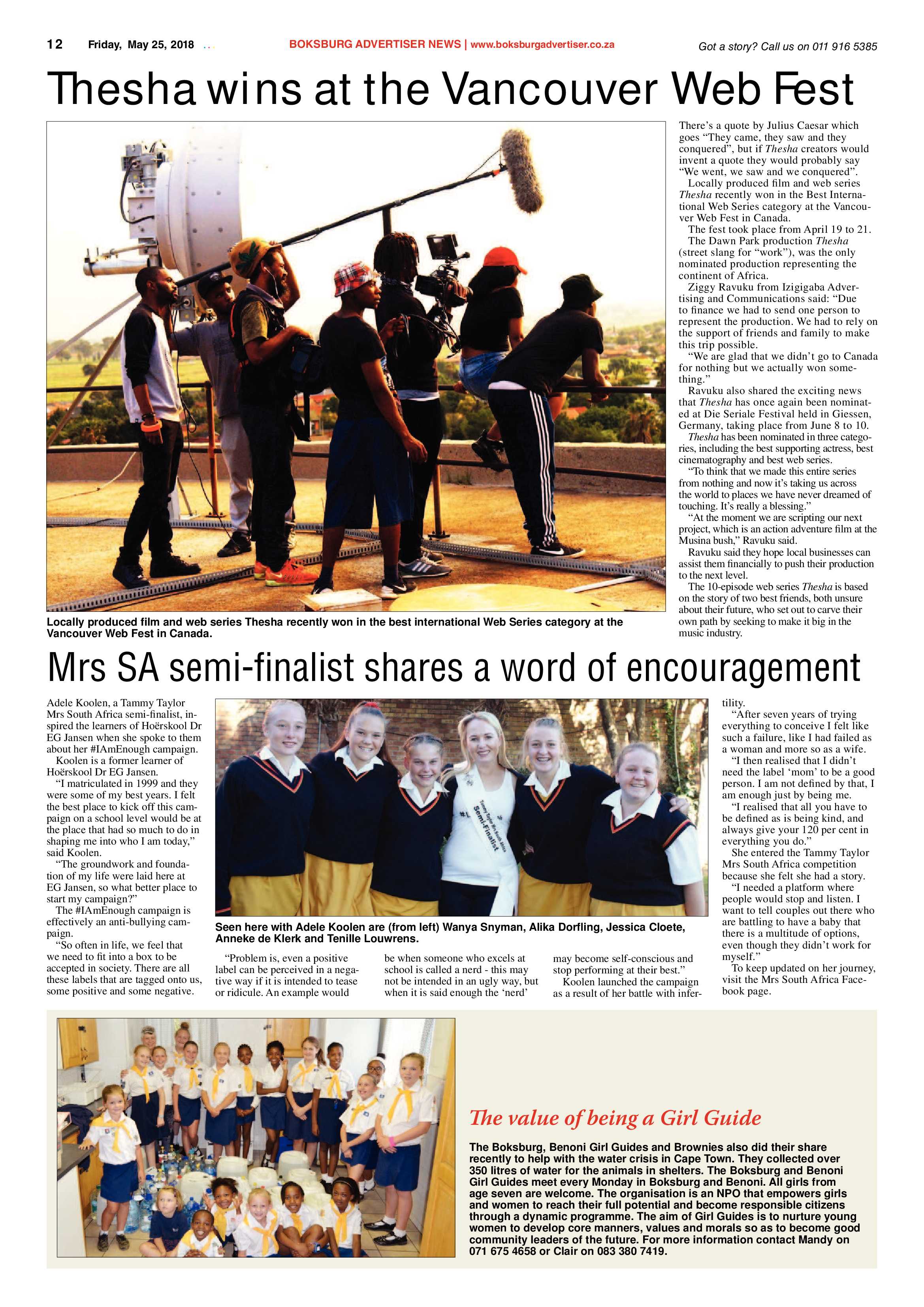 Boksburg Advertiser 22 May 2015 page 12