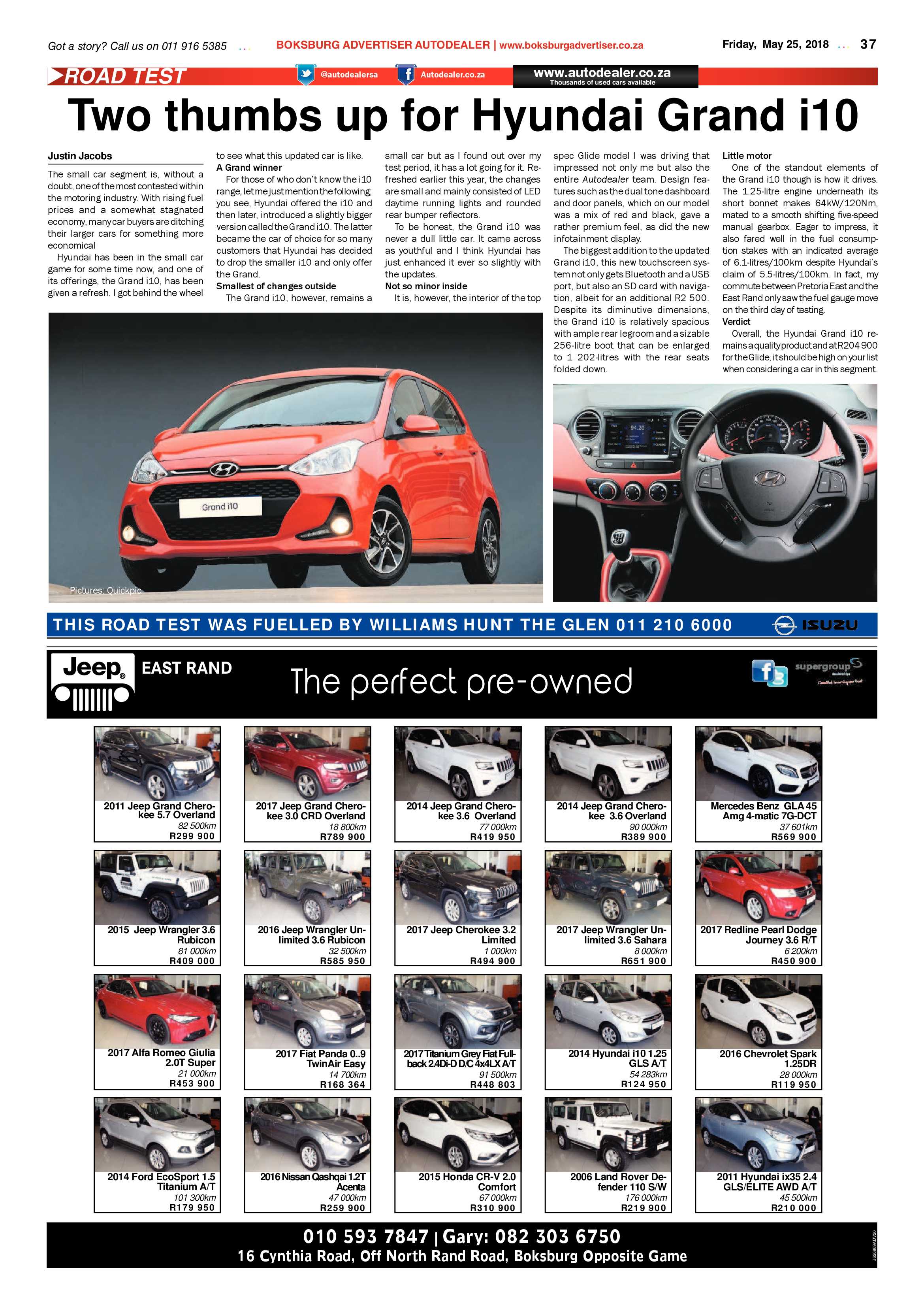 Boksburg Advertiser 22 May 2015 page 37