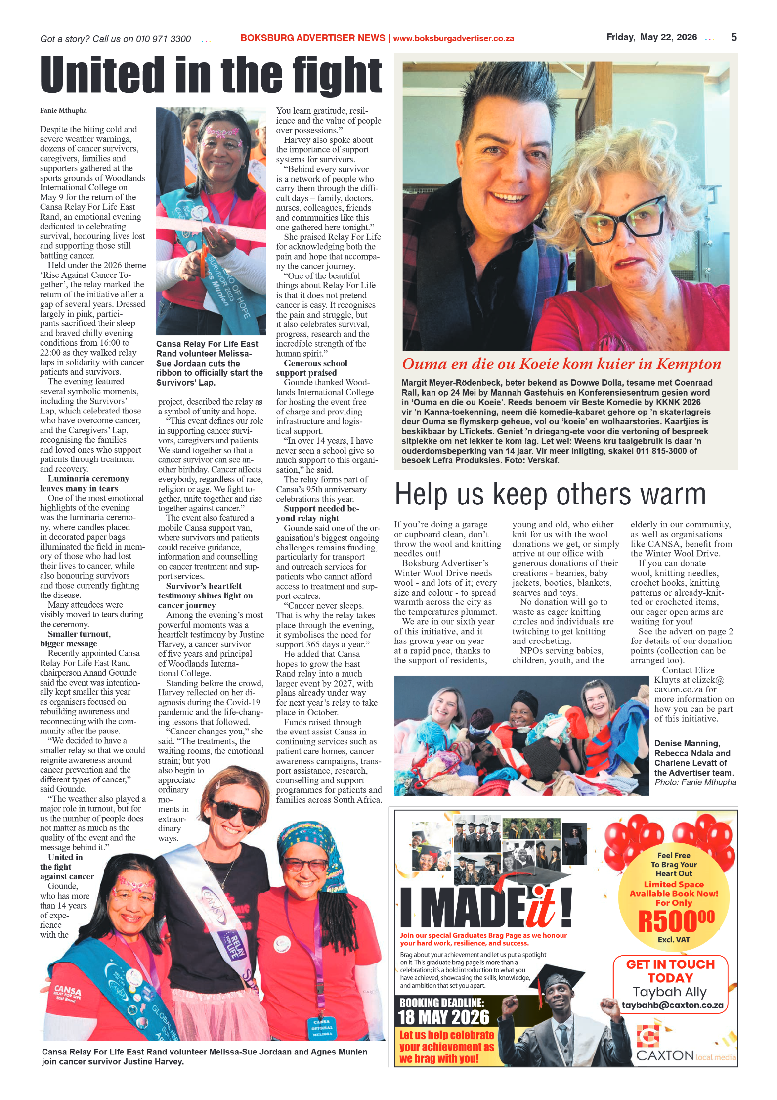 Boksburg Advertiser 22 May 2026 page 5