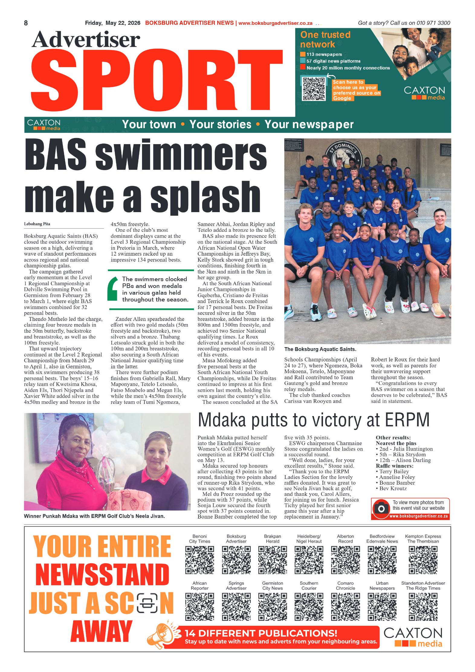 Boksburg Advertiser 22 May 2026 page 8