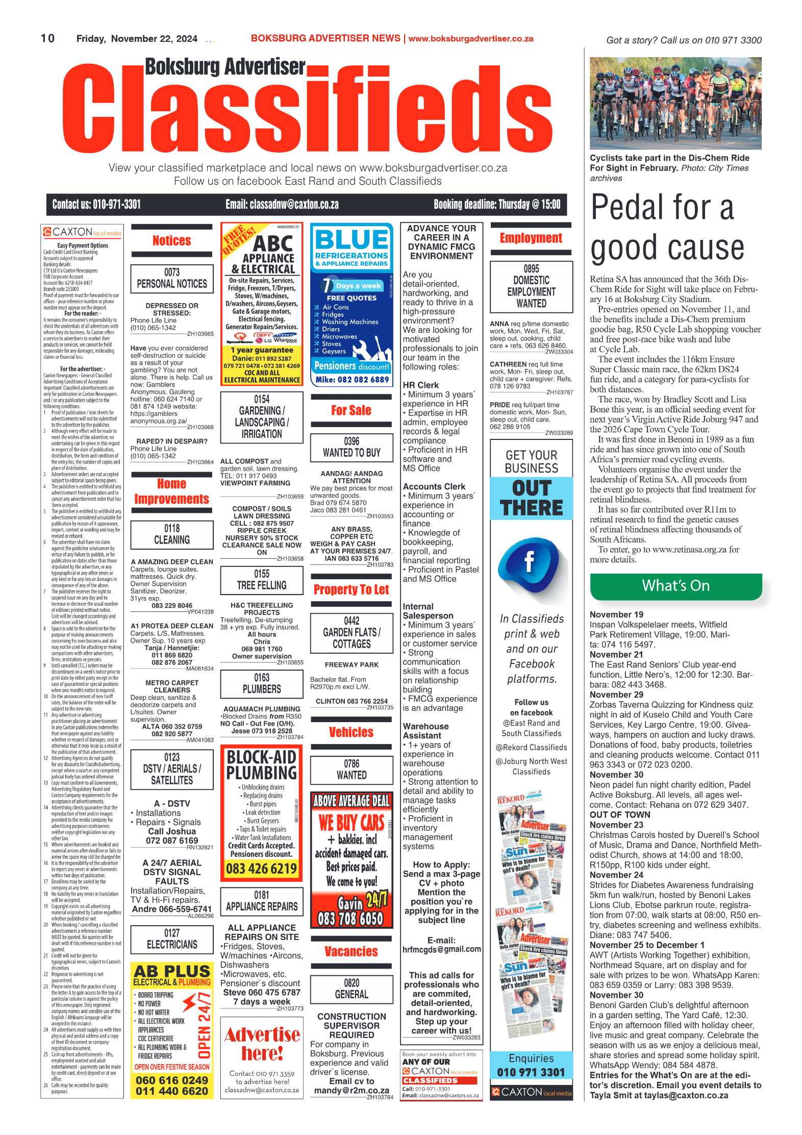 Boksburg Advertiser 22 November 2024 page 10