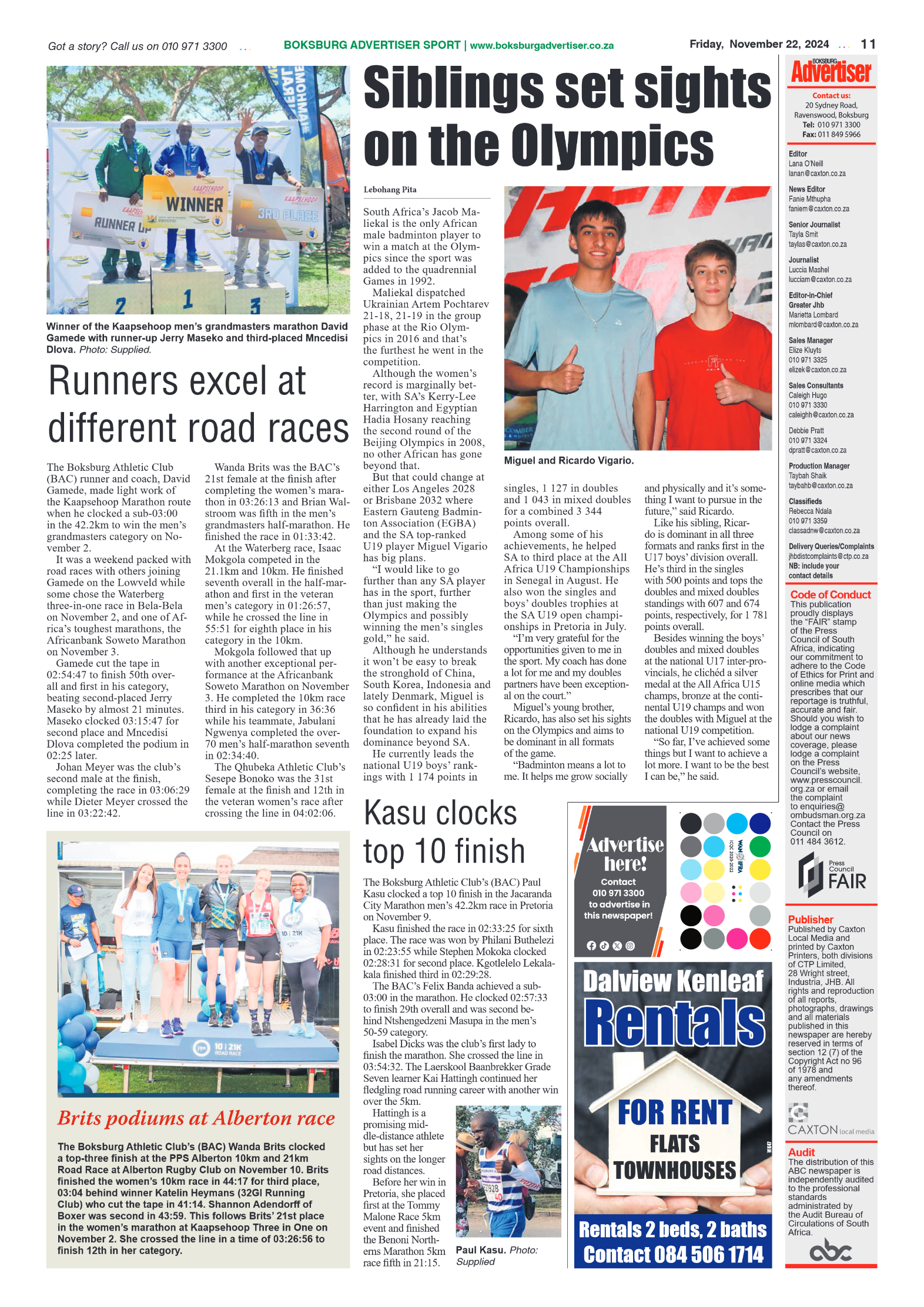 Boksburg Advertiser 22 November 2024 page 11