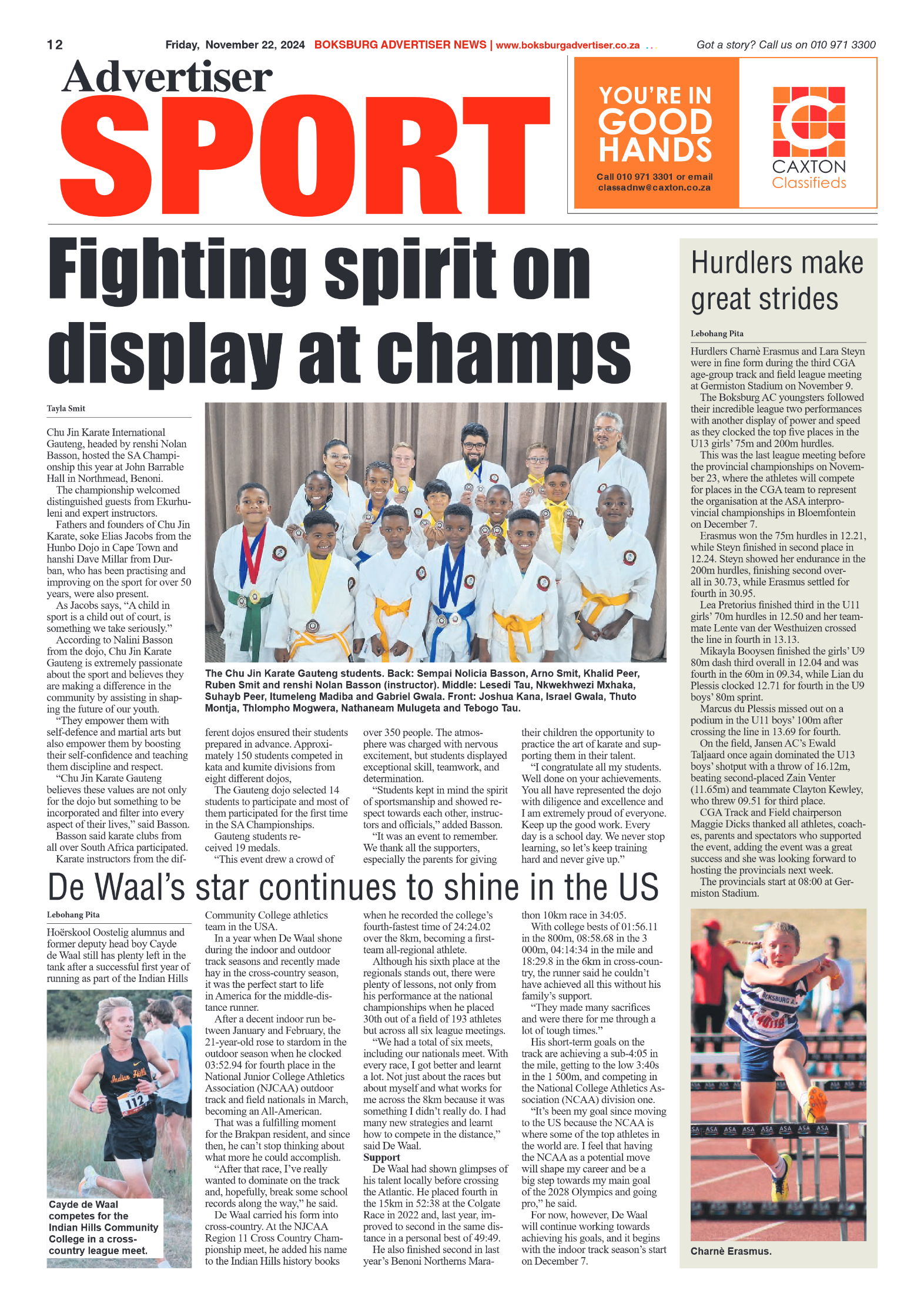 Boksburg Advertiser 22 November 2024 page 12