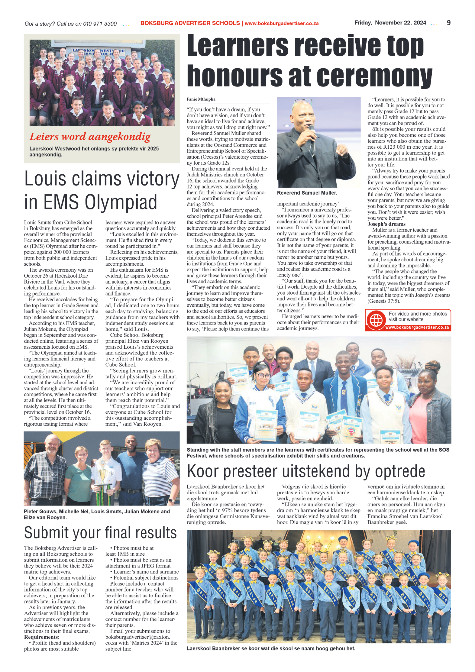 Boksburg Advertiser 22 November 2024 page 9