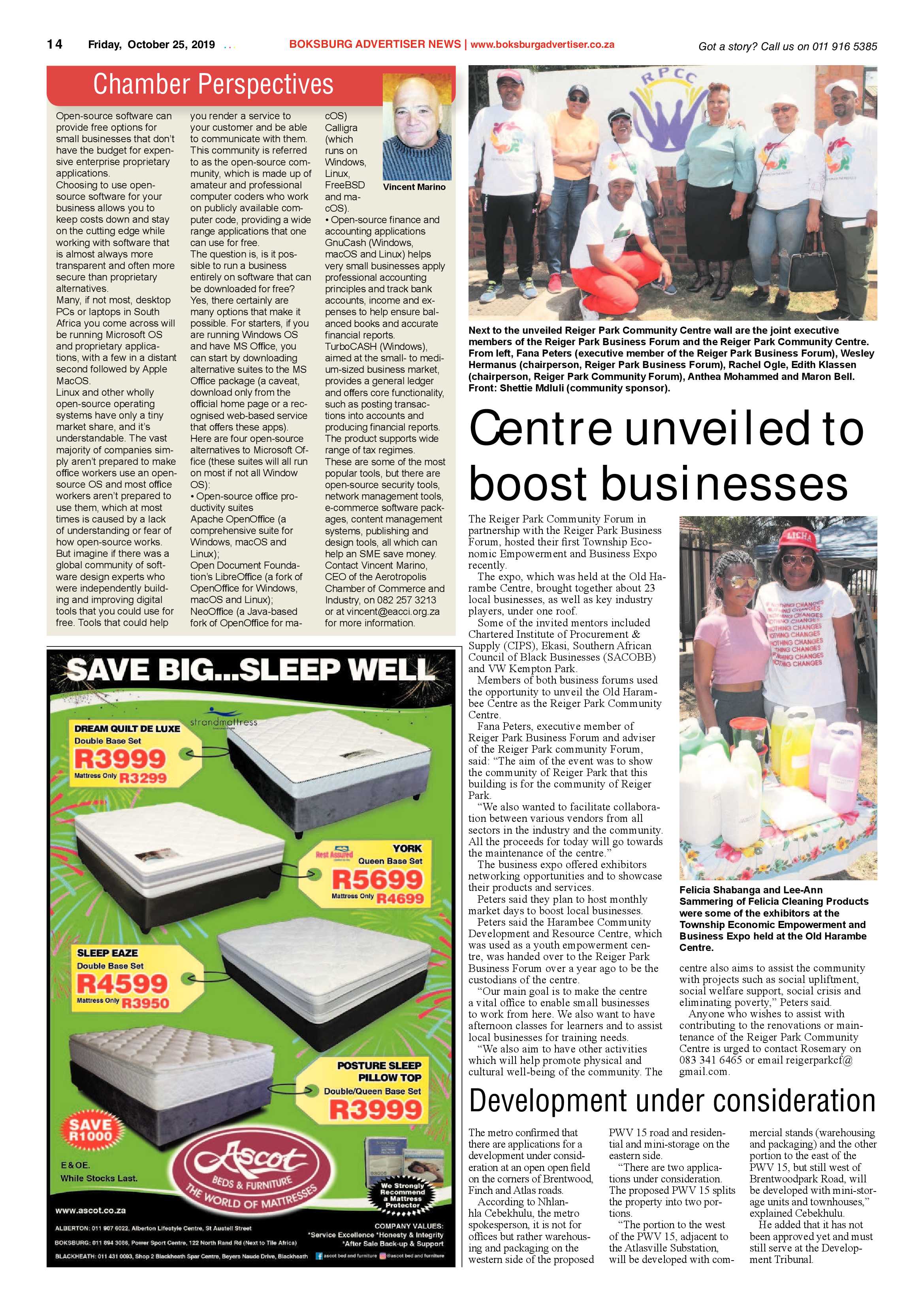 Boksburg Advertiser 22 October 2019 page 14