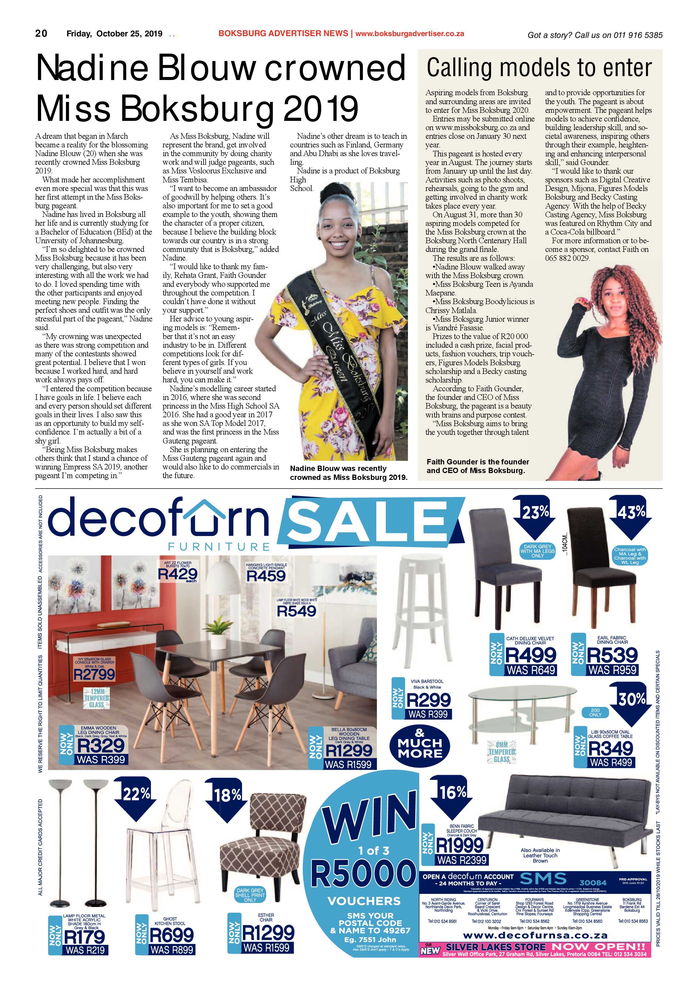 Boksburg Advertiser 22 October 2019 page 20