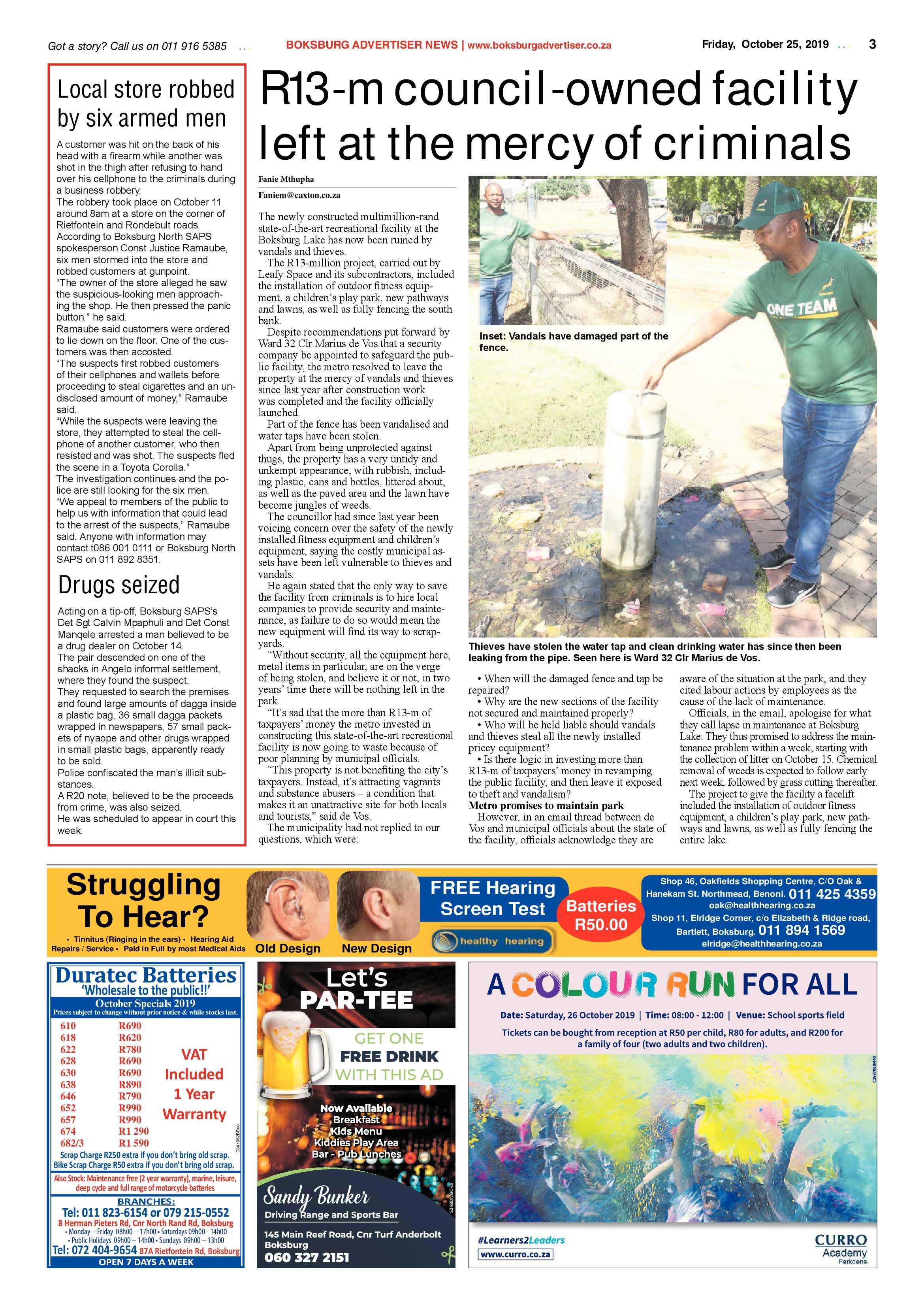 Boksburg Advertiser 22 October 2019 page 3