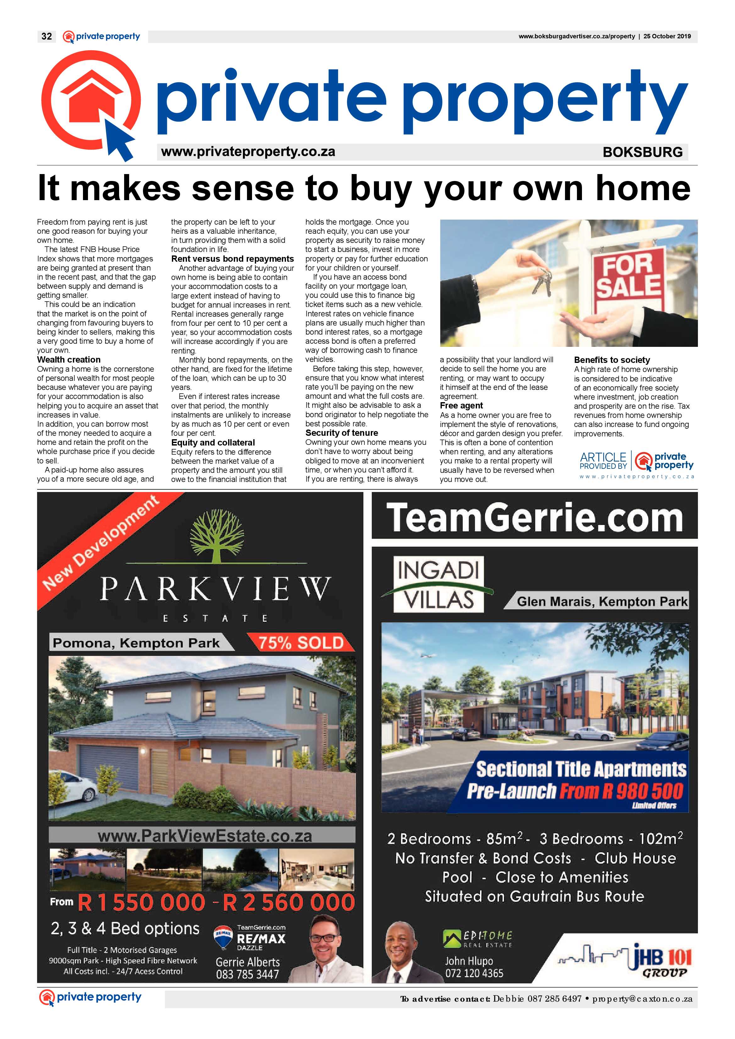 Boksburg Advertiser 22 October 2019 page 32
