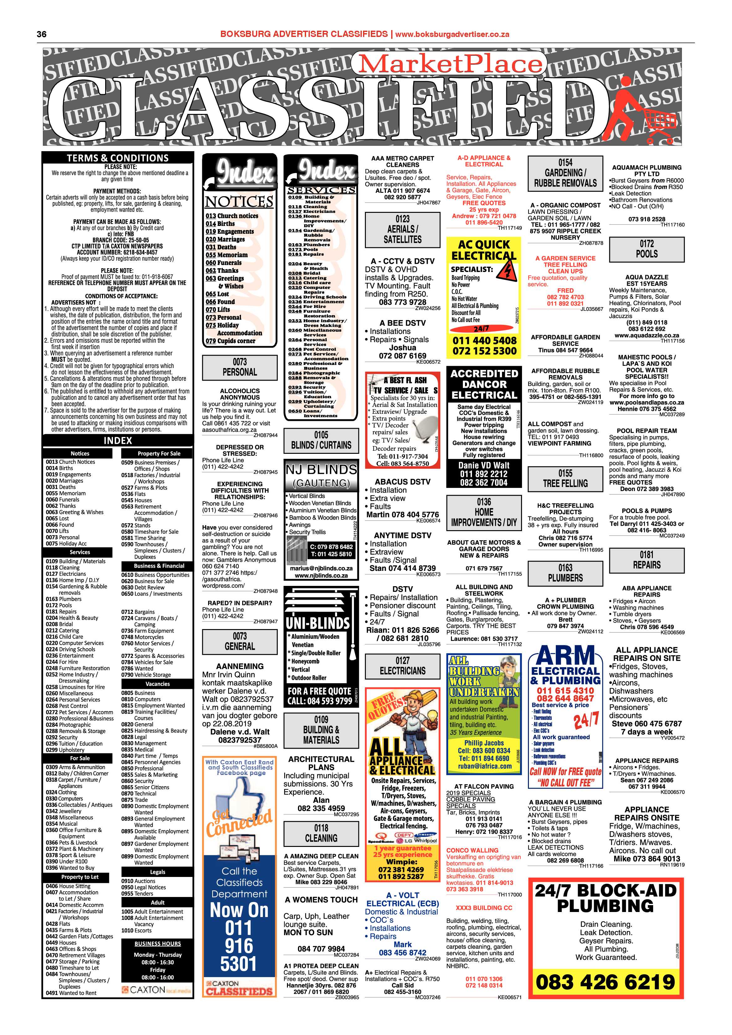 Boksburg Advertiser 22 October 2019 page 36