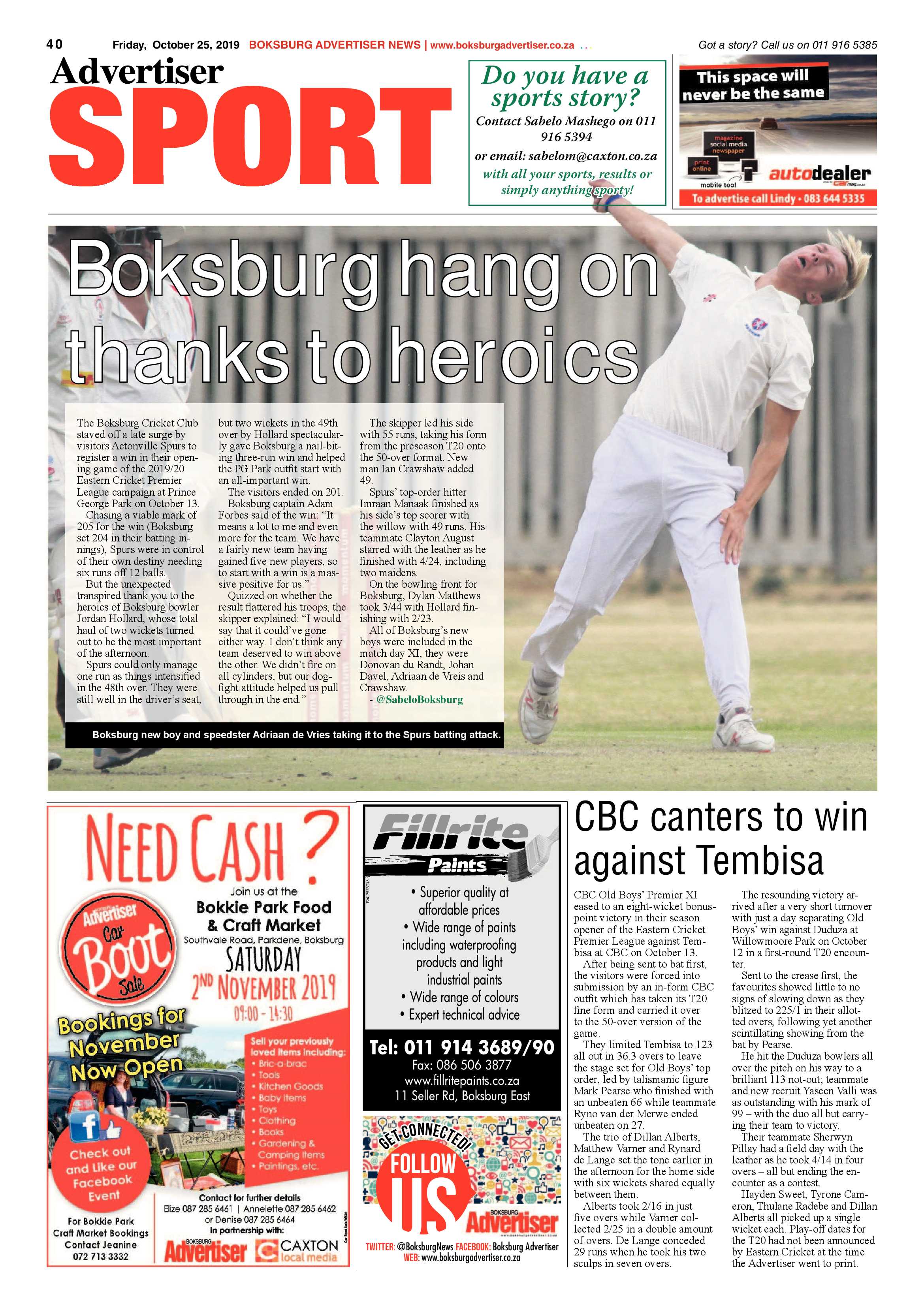 Boksburg Advertiser 22 October 2019 page 40