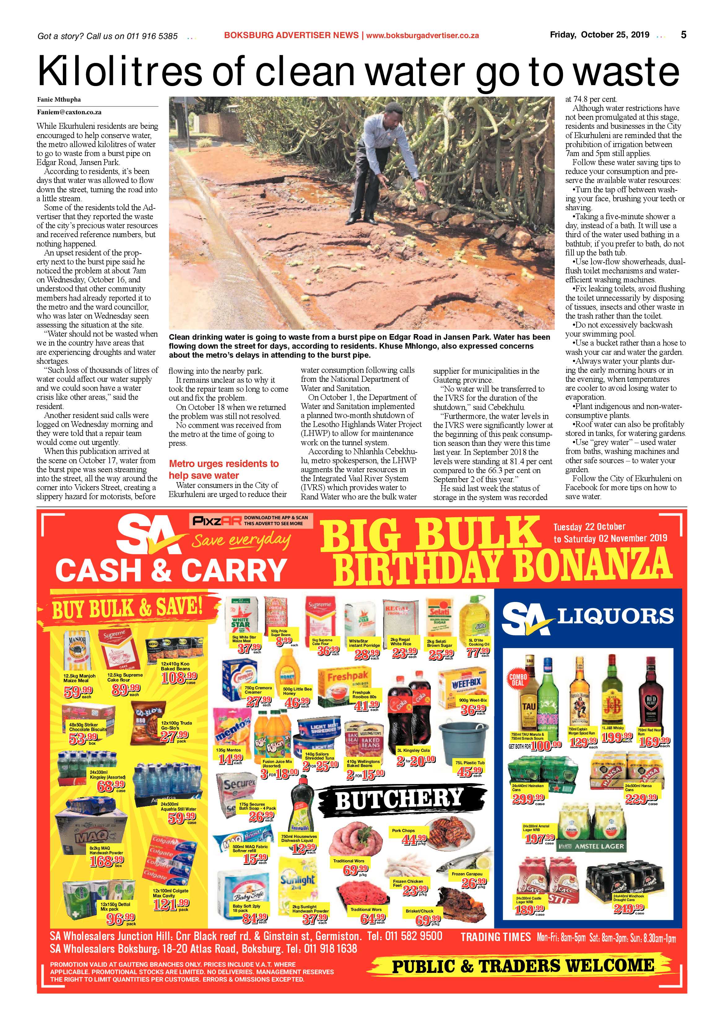 Boksburg Advertiser 22 October 2019 page 5