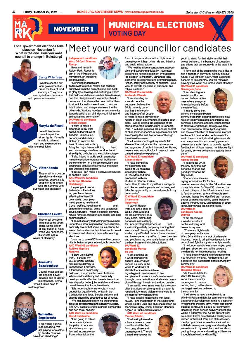 Boksburg Advertiser 22 October 2021 page 4