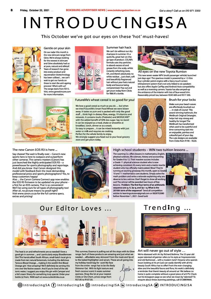 Boksburg Advertiser 22 October 2021 page 8