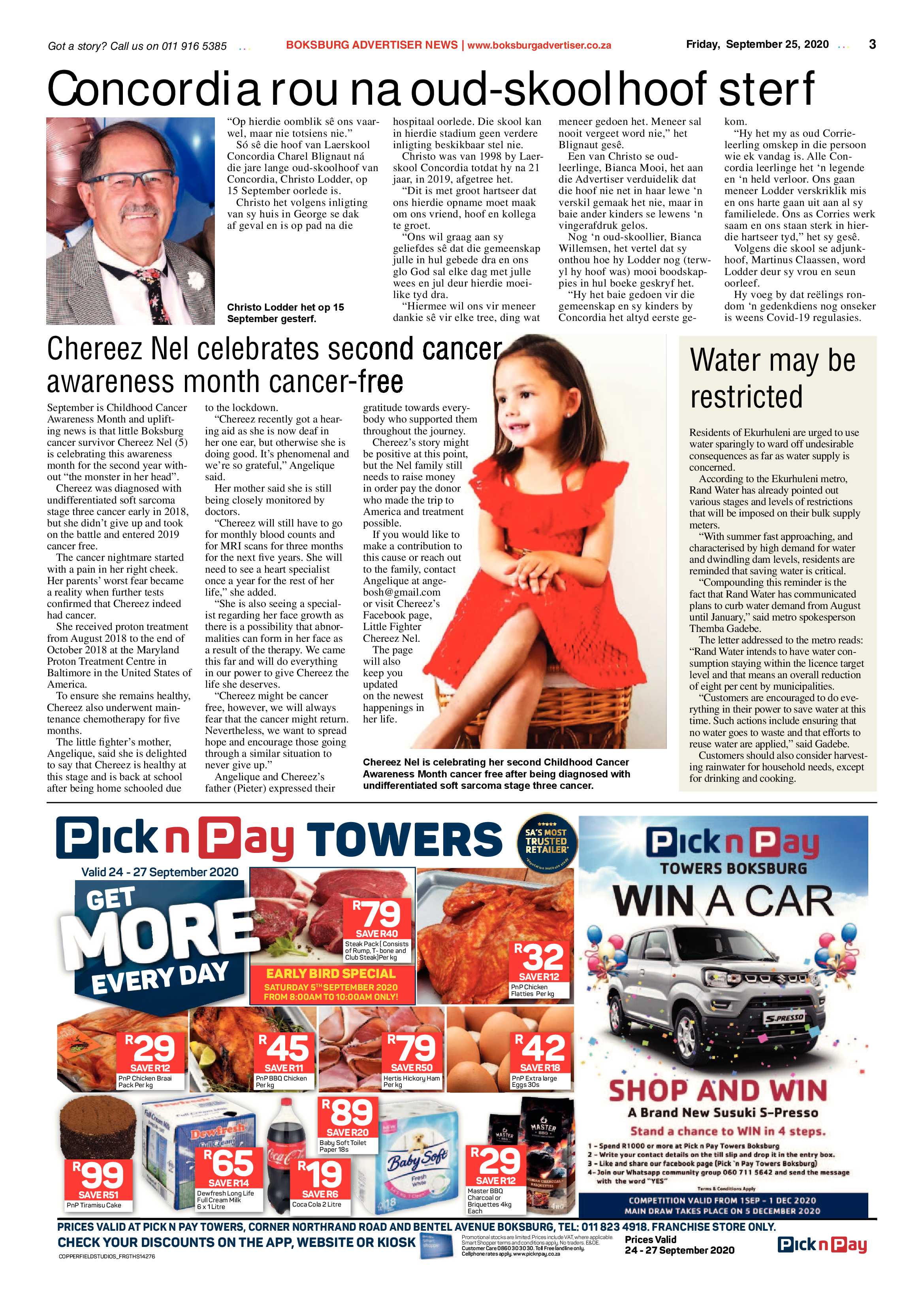 Boksburg Advertiser 22 September 2020 page 3