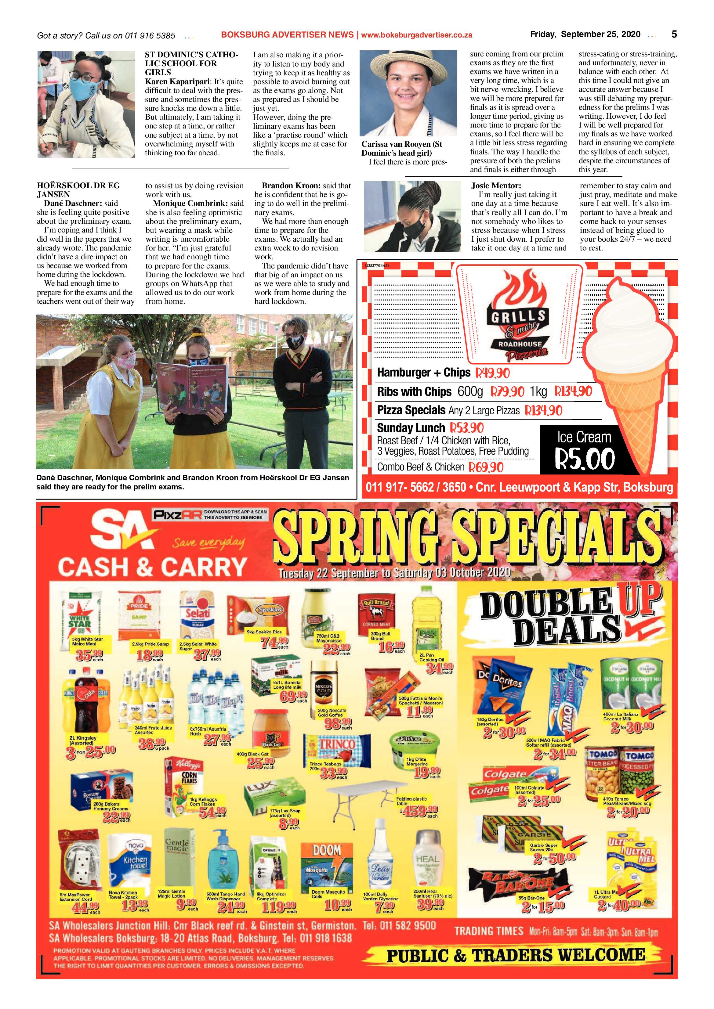 Boksburg Advertiser 22 September 2020 page 5