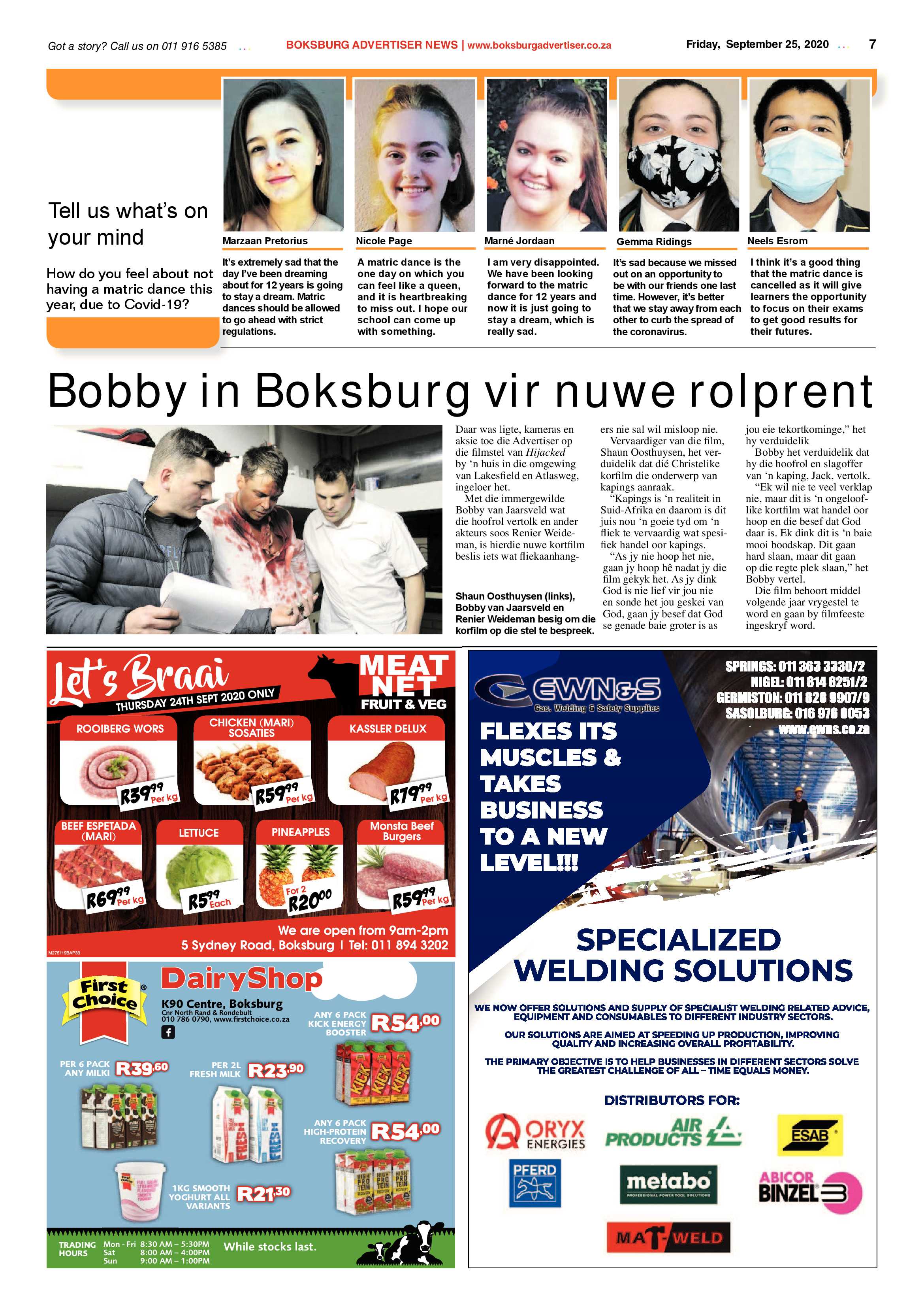 Boksburg Advertiser 22 September 2020 page 7