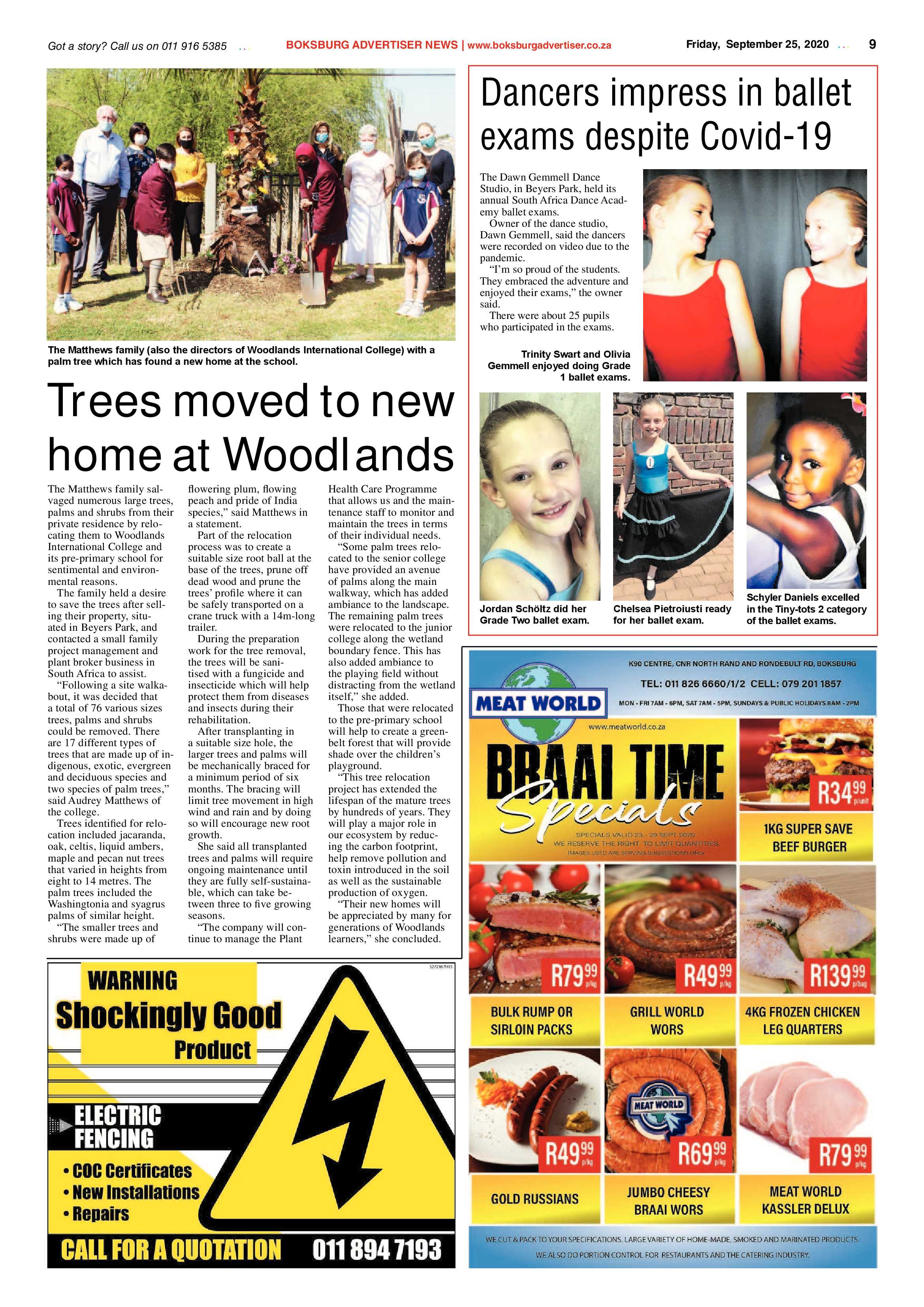 Boksburg Advertiser 22 September 2020 page 9