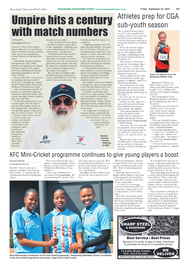 Boksburg Advertiser 22 September 2023 page 11