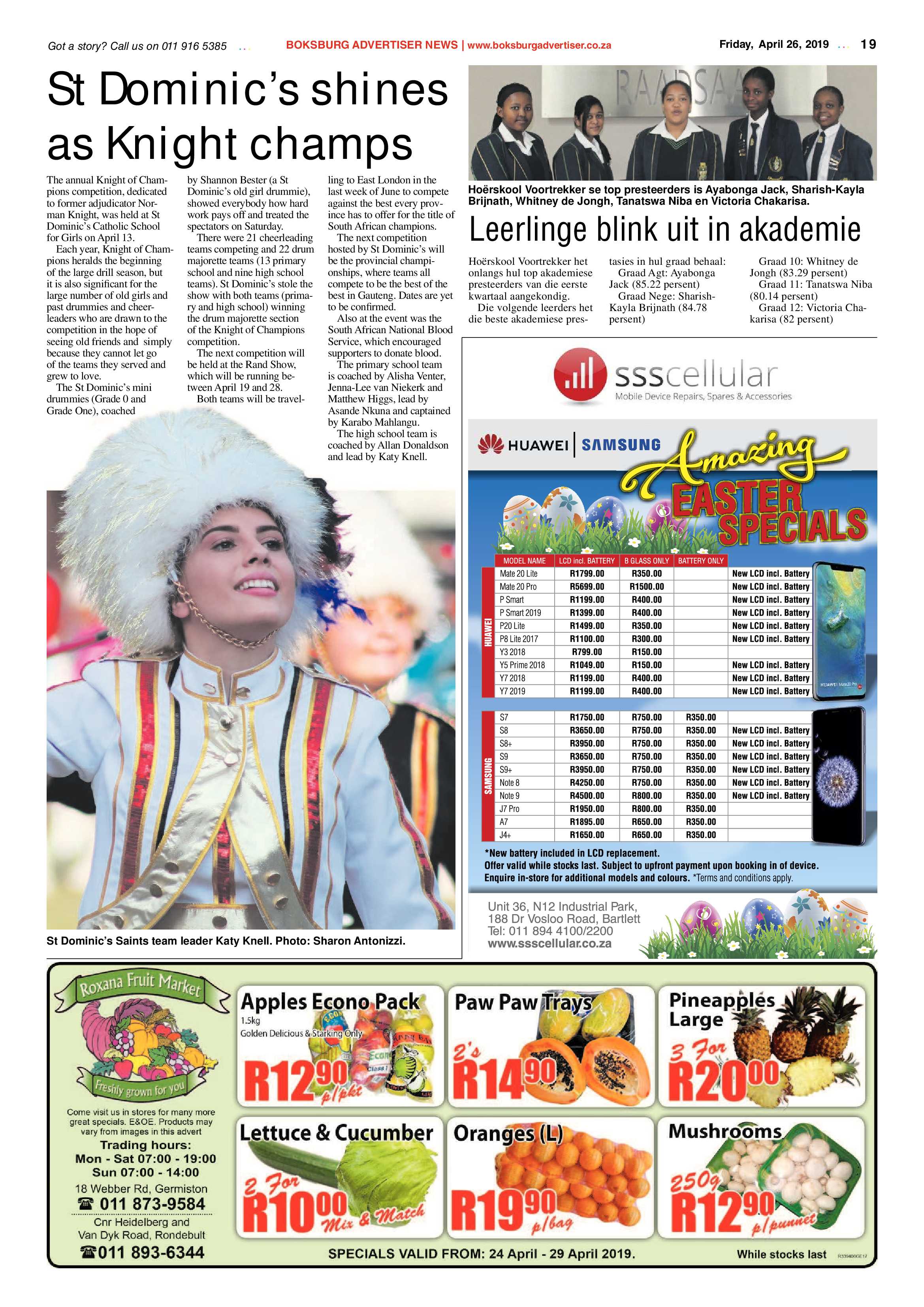 Boksburg Advertiser 23 April 2019 page 19