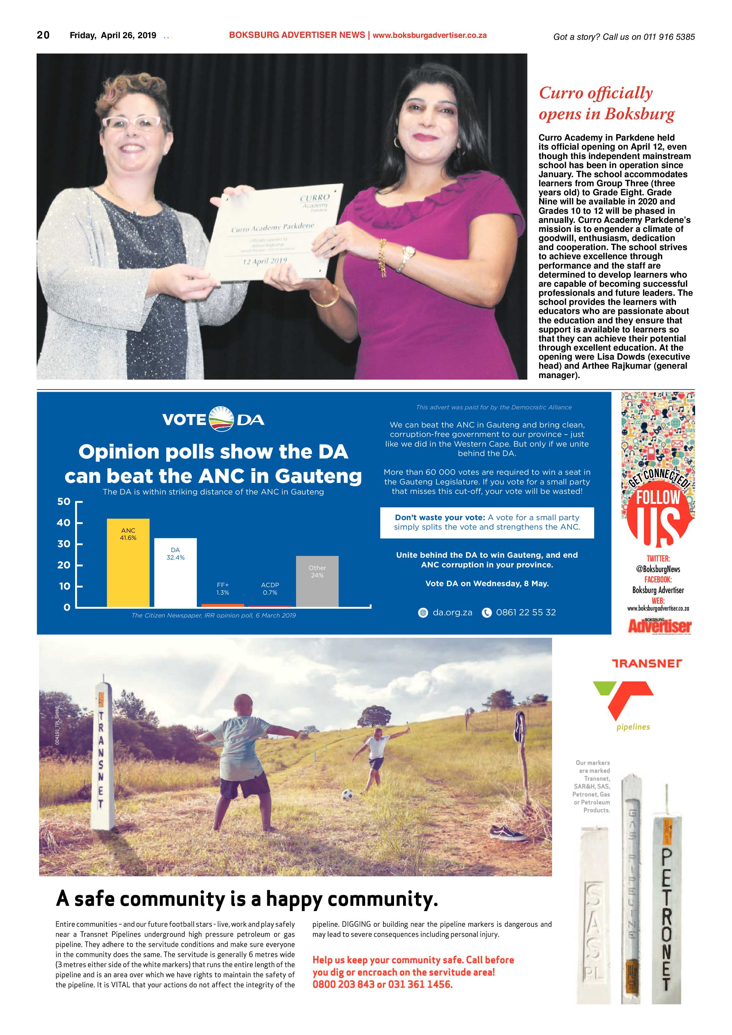 Boksburg Advertiser 23 April 2019 page 20