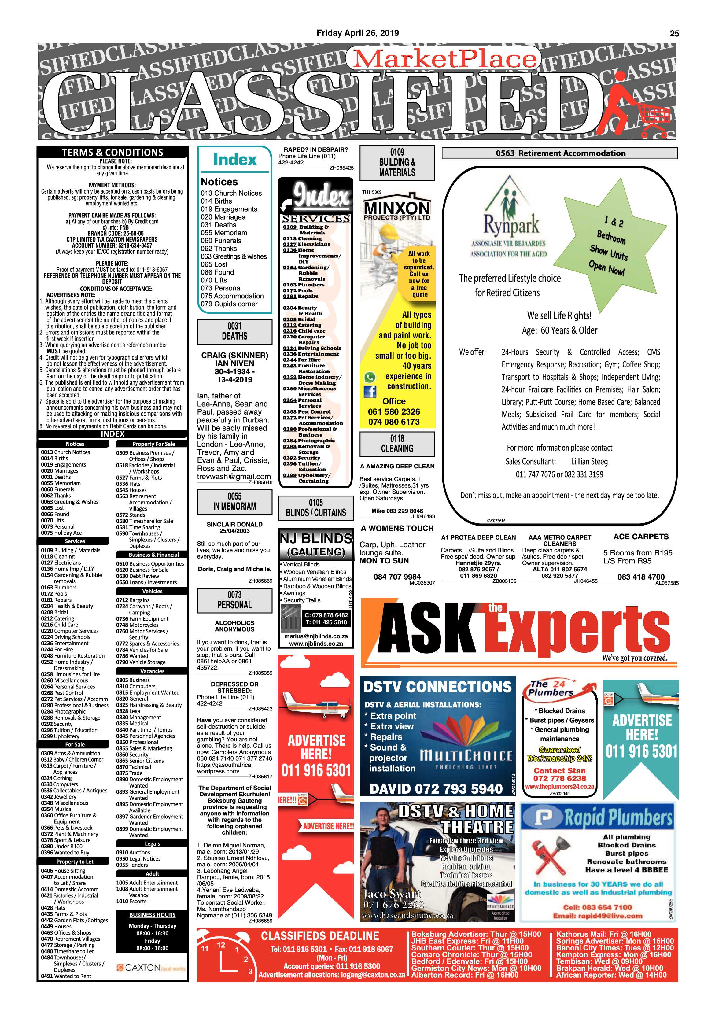 Boksburg Advertiser 23 April 2019 page 25